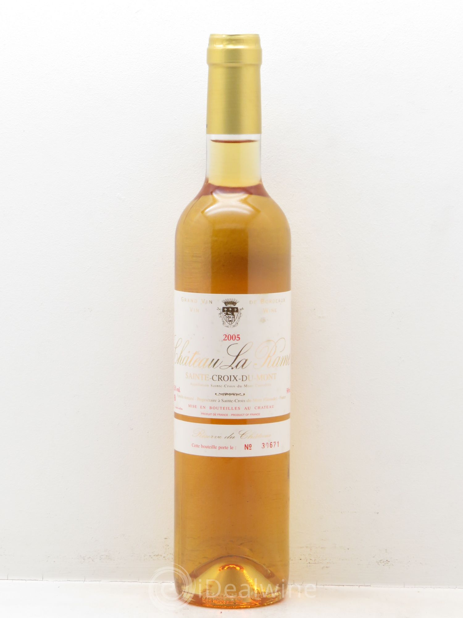 Bordeaux Saint Croix du Mont Château la Rame Réserve du Château (50cl) 2005 - Posten von 1 Flasche - 0
