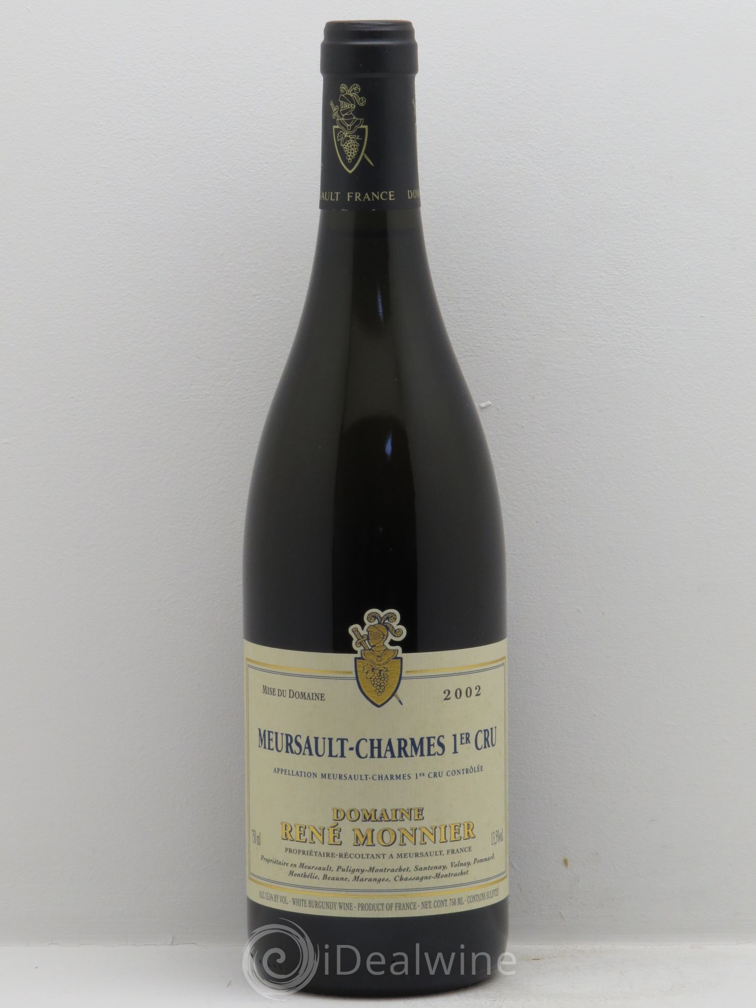 Meursault 1er Cru Domaine René Monnier 2002 - Lot de 1 bouteille - 0