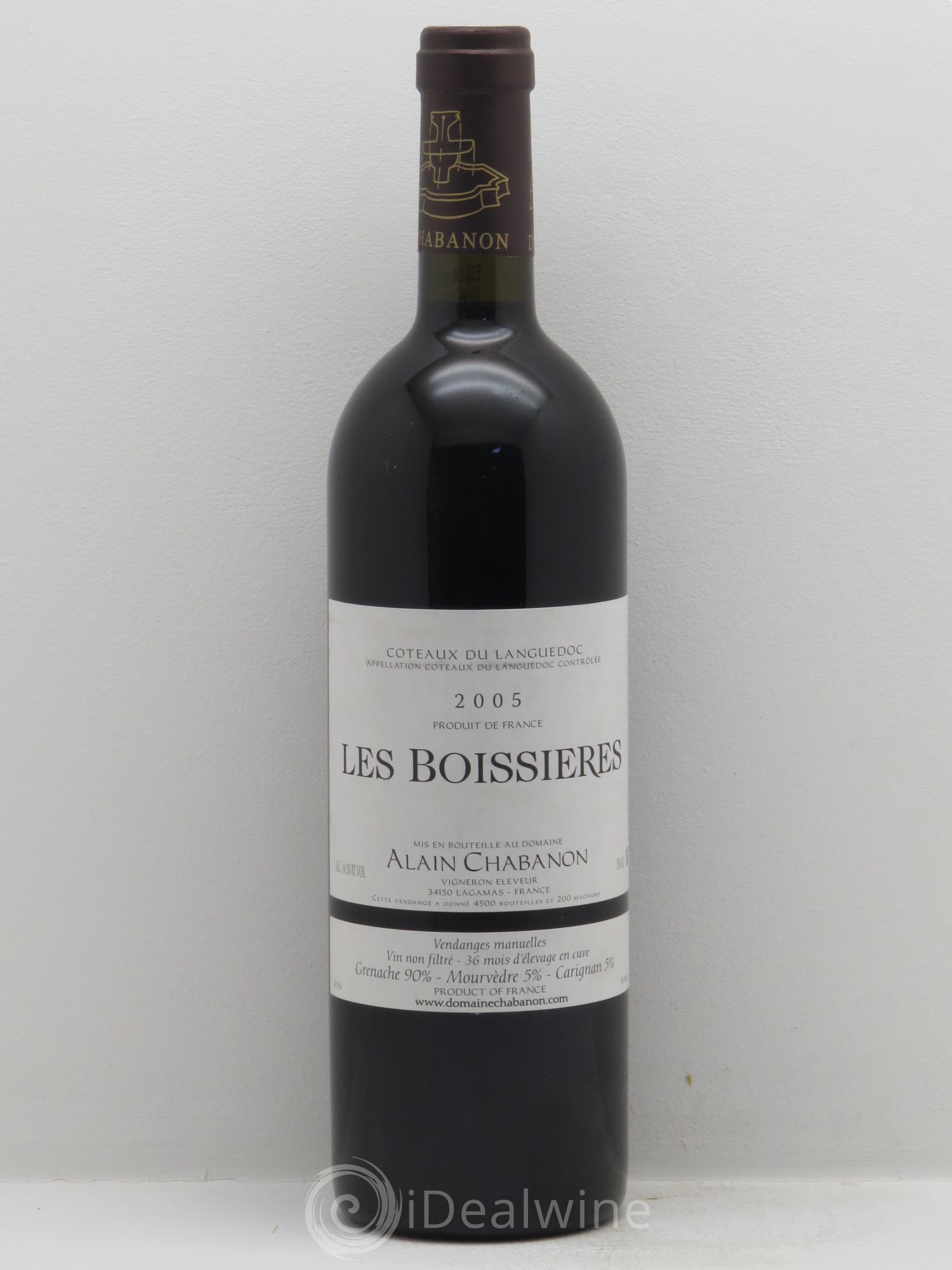 Coteaux du Languedoc Montpeyroux Domaine Alain Chabanon Les Boissières 2005 - Posten von 1 Flasche - 0