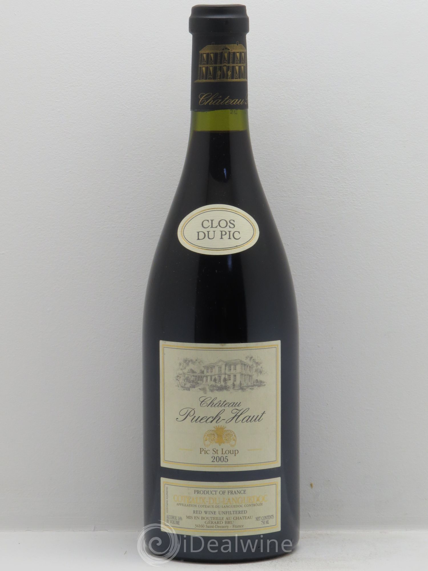Coteaux du Languedoc Pic Saint Loup Château Puech Haut Clos du pic 2005 - Posten von 1 Flasche - 0