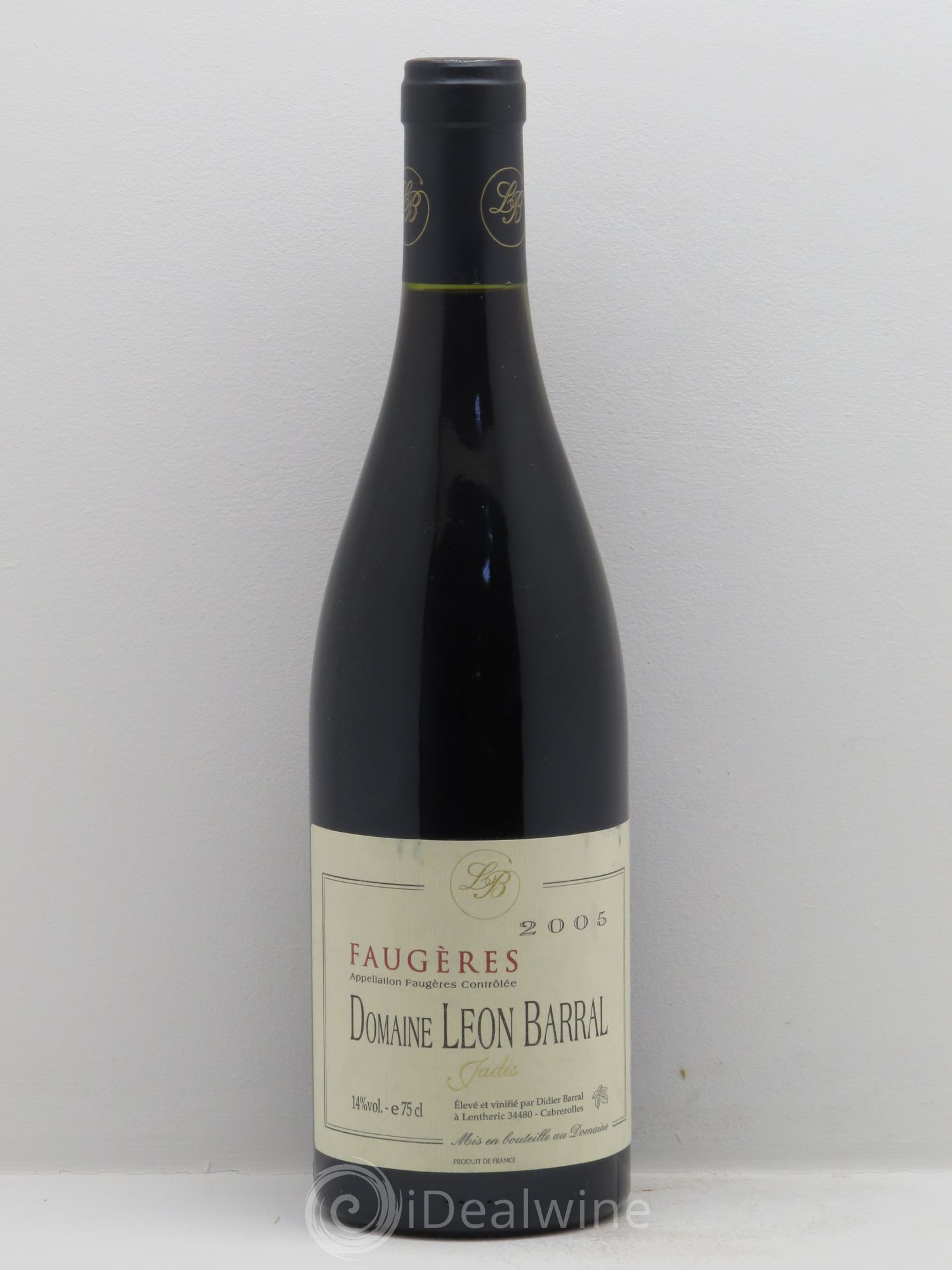 Faugères Jadis Domaine Léon Barral 2005 - Lot de 1 bouteille - 0