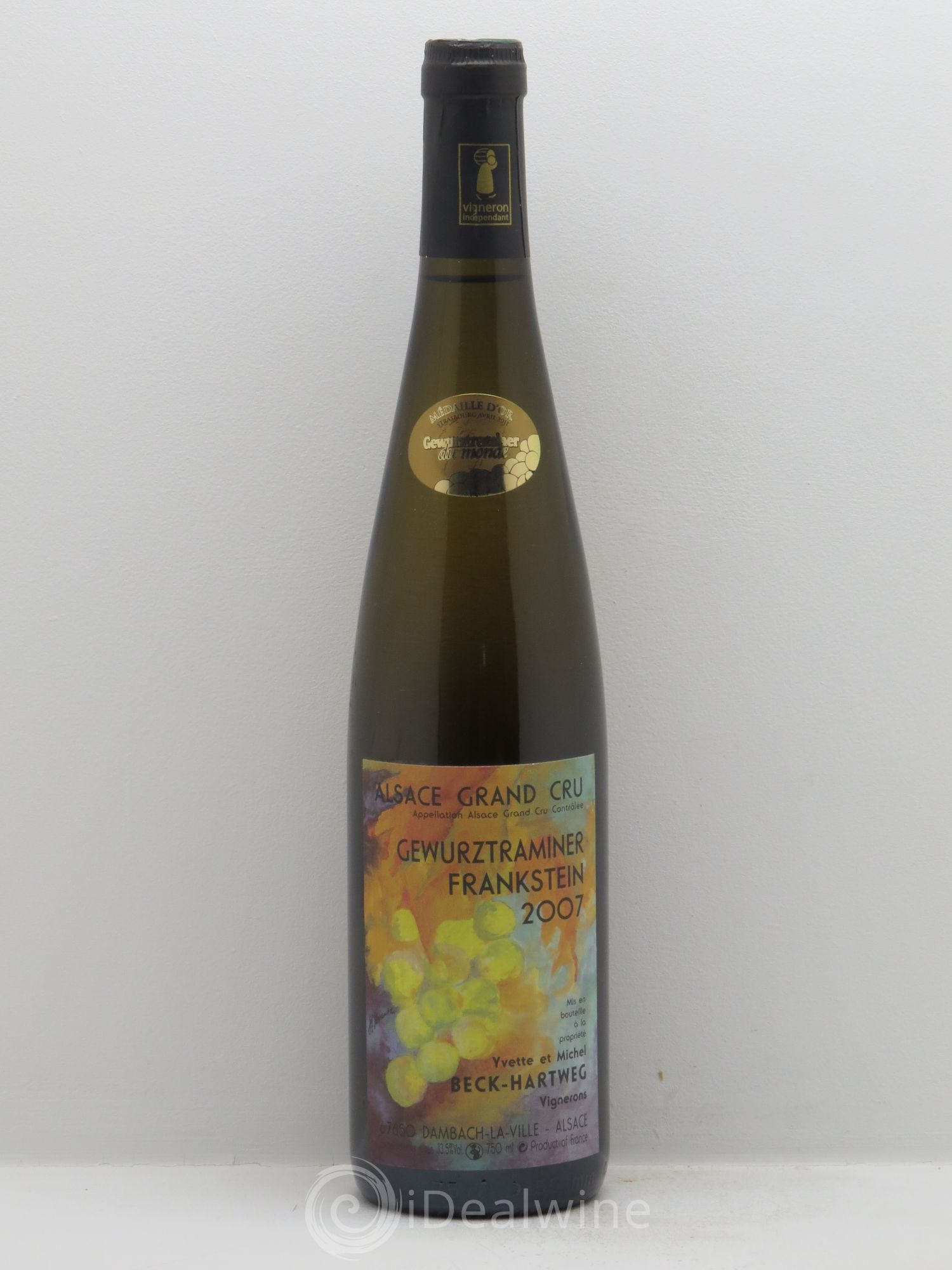 Gewurztraminer Grand Cru Domaine Beck Hartweg 2007 - Posten von 1 Flasche - 0