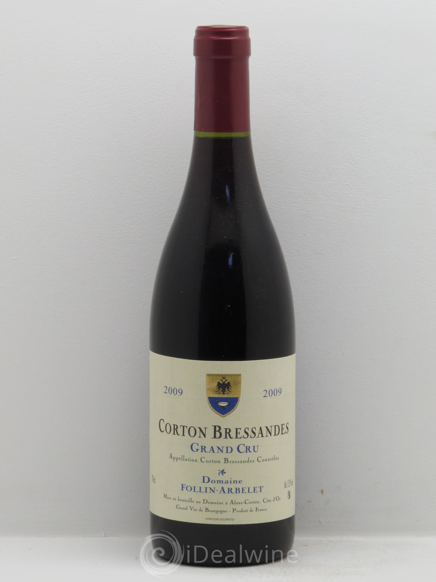 Corton Grand Cru Domaine Follin Arbelet 2009 - Posten von 1 Flasche - 0