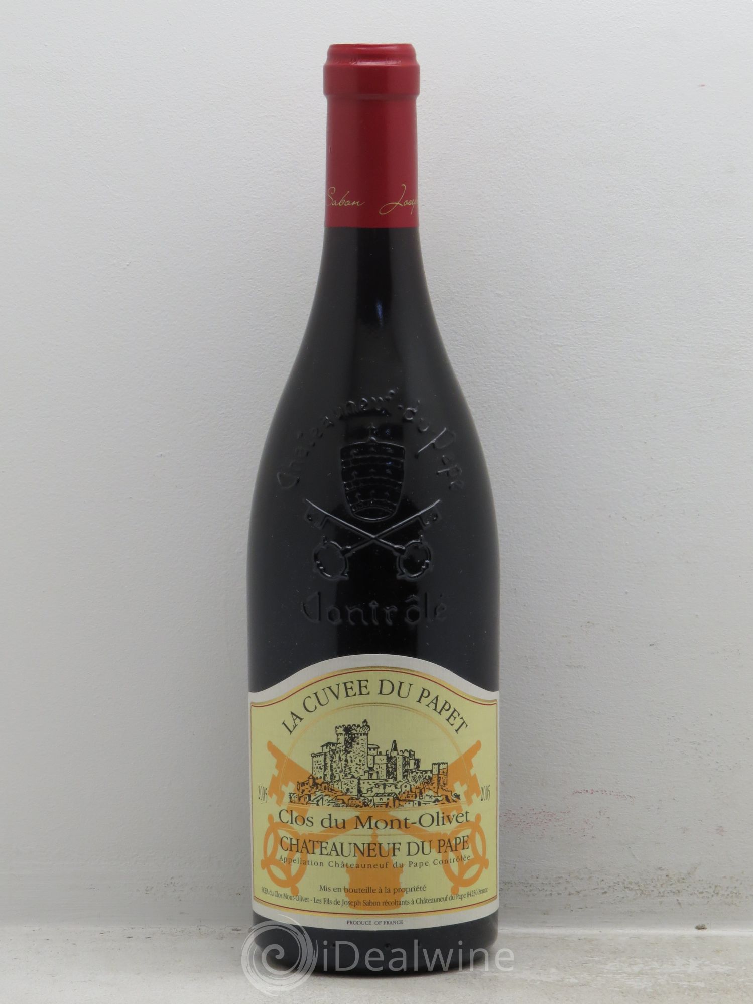 Châteauneuf-du-Pape Cuvée du Papet Clos du Mont-Olivet 2005 - Lot de 1 bouteille - 0