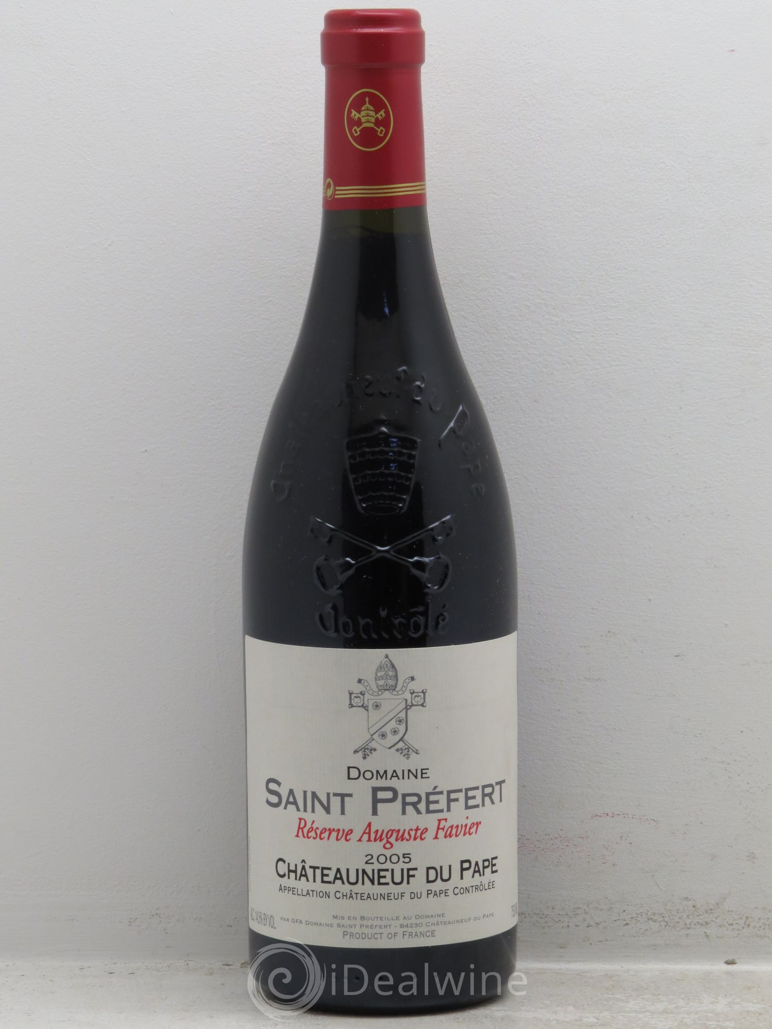 Châteauneuf-du-Pape Réserve Auguste Favier Domaine Saint-Préfert 2005 - Lot de 1 bouteille - 0