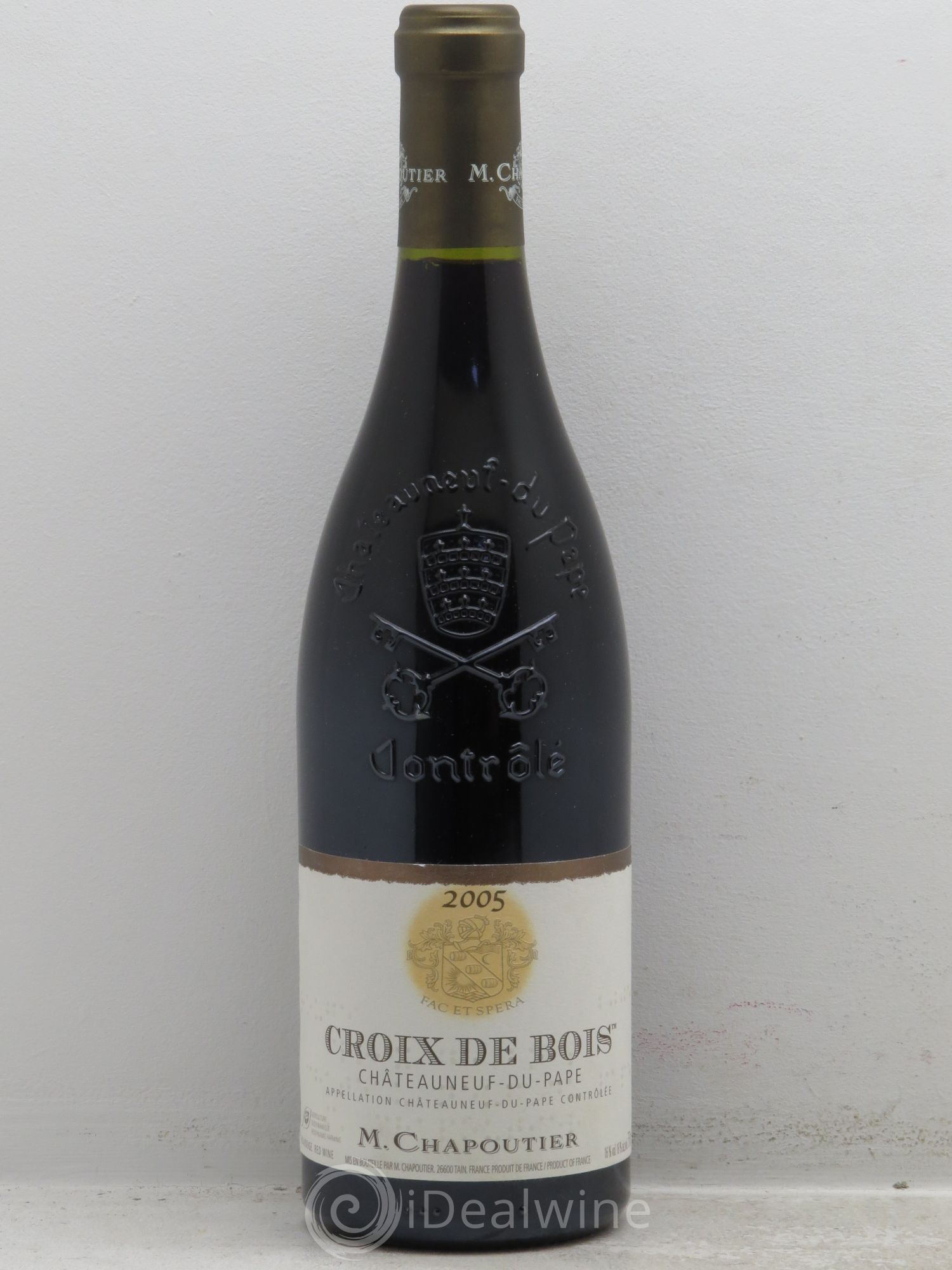 Châteauneuf-du-Pape Croix de Bois Chapoutier 2005 - Lot de 1 bouteille - 0
