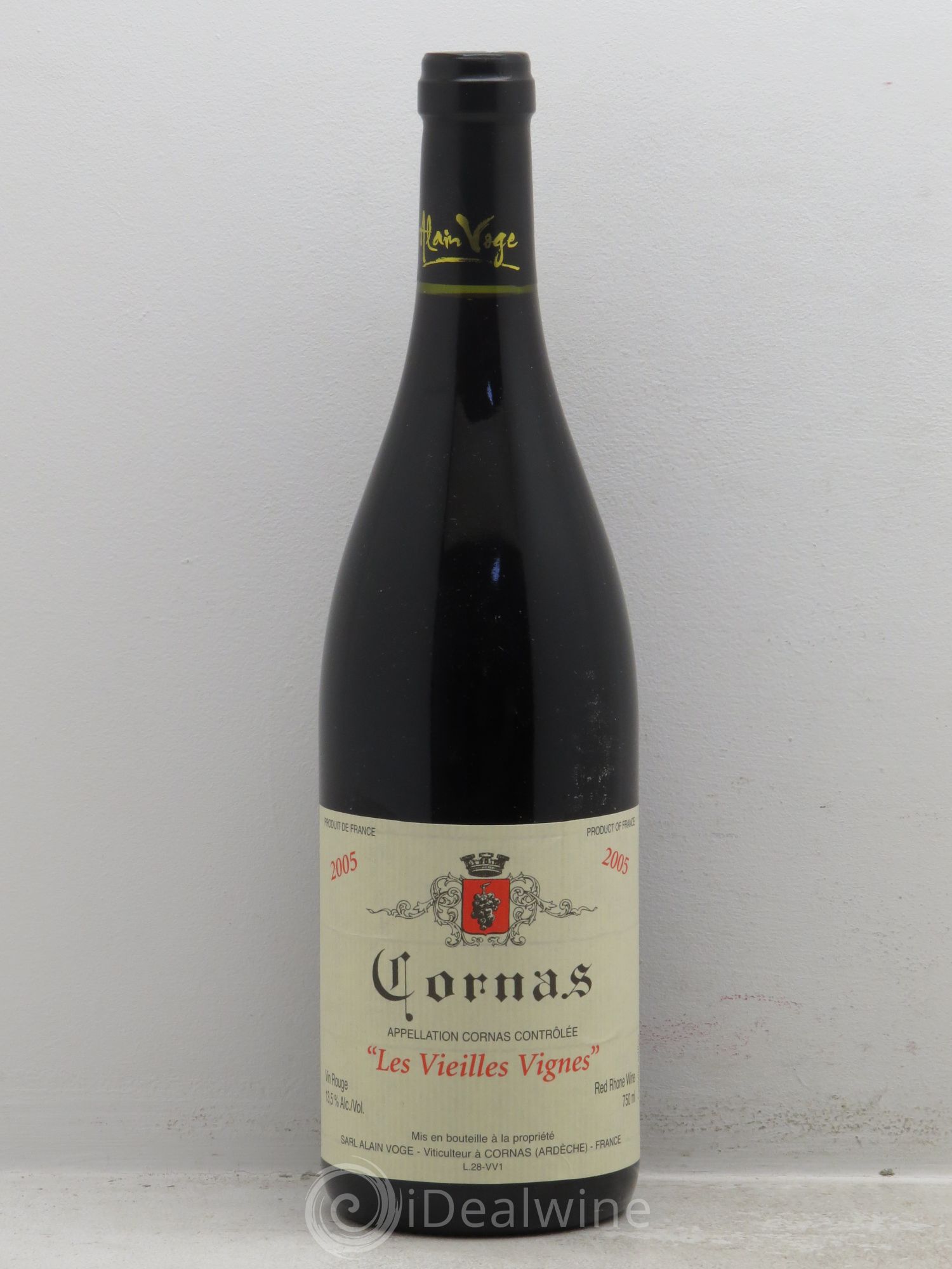 Cornas Les Vieilles Vignes Alain Voge (Domaine) 2005 - Lot de 1 bouteille - 0