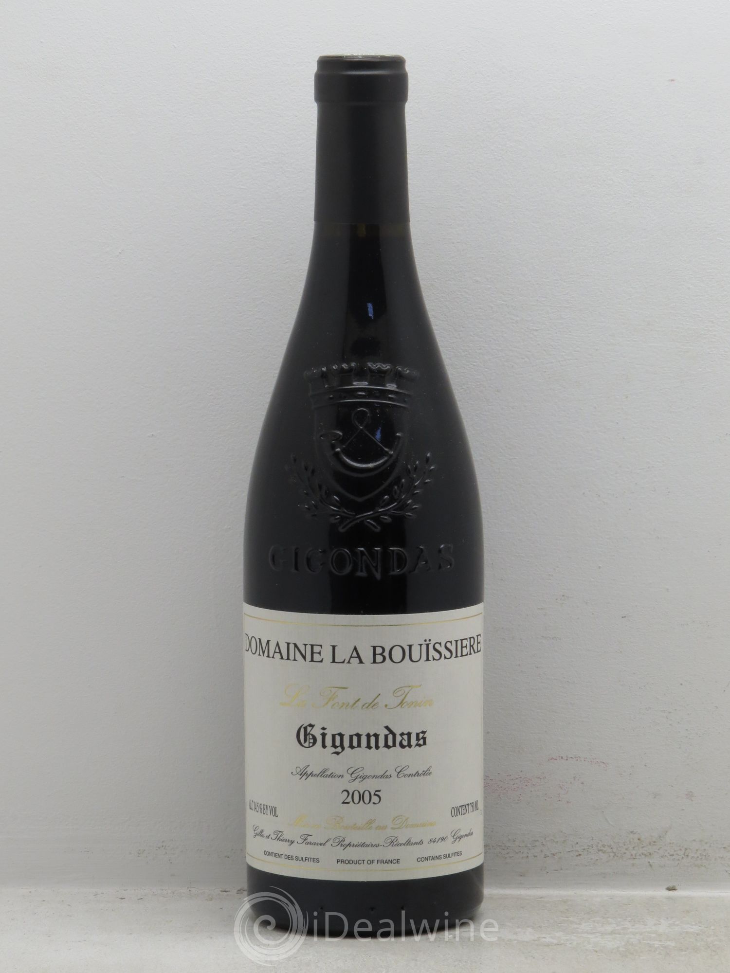 Gigondas Domaine la Bouissière Font de Tonin 2005 - Posten von 1 Flasche - 0