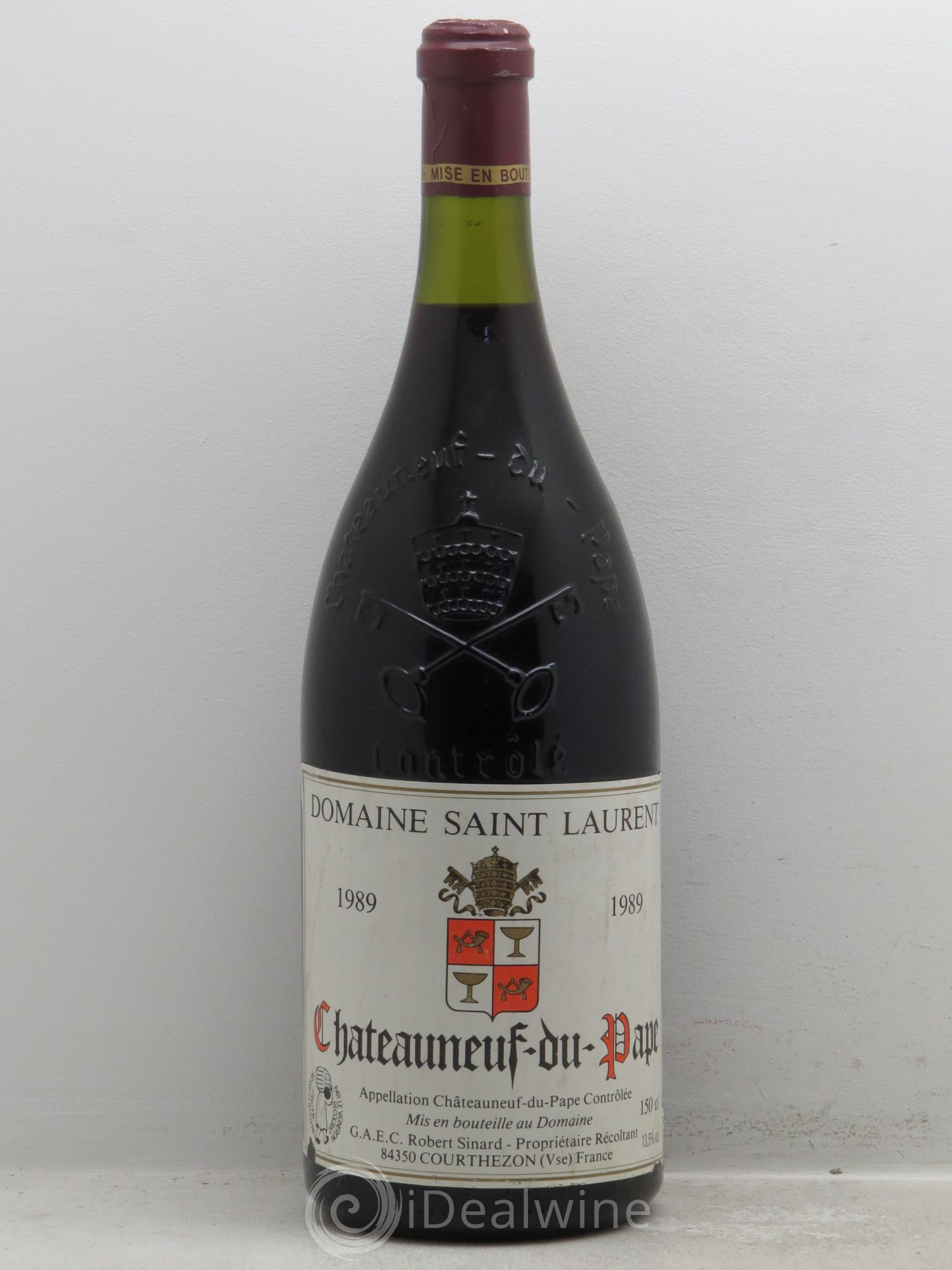 Châteauneuf-du-Pape Domaine Saint Laurent Robert Sinard 1989 - Posten von 1 Magnum - 0