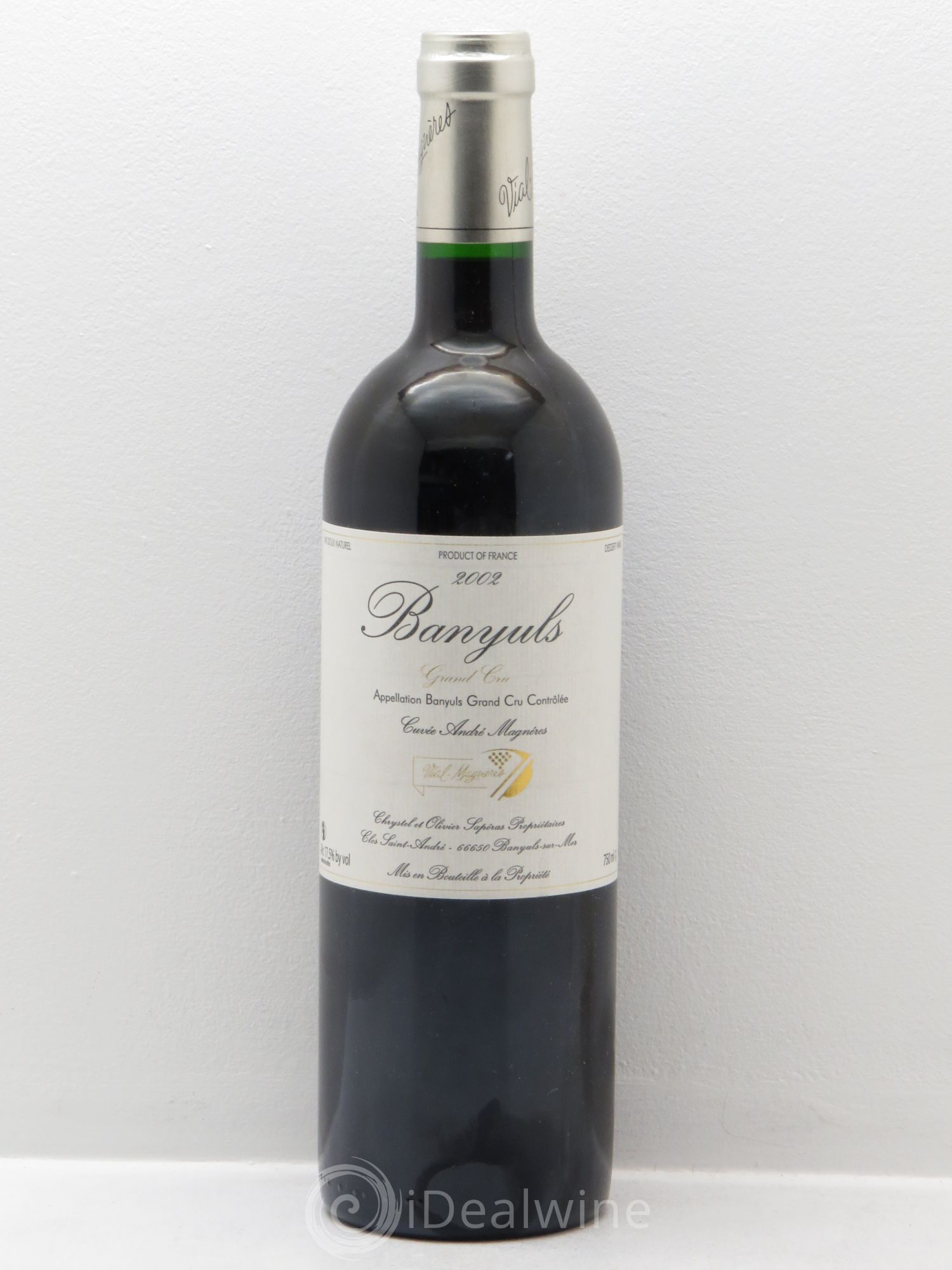 Banyuls Domaine Vial Magnères Cuvée André Magnières 2002 - Posten von 1 Flasche - 0