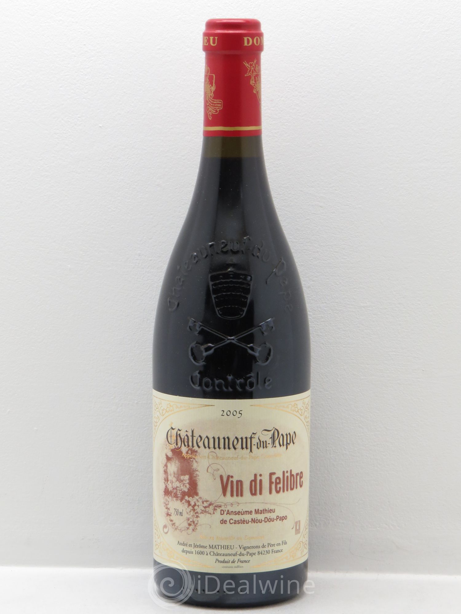 Châteauneuf-du-Pape Domaine Vin di Felibre 2005 - Posten von 1 Flasche - 0