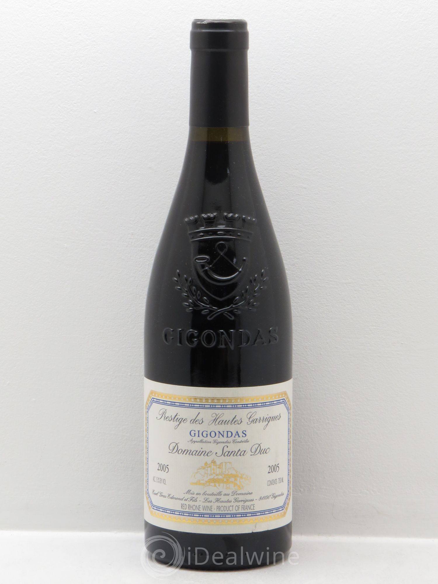 Gigondas Santa Duc (Domaine) Hautes Garrigues Famille Gras 2005 - Lot de 1 bouteille - 0
