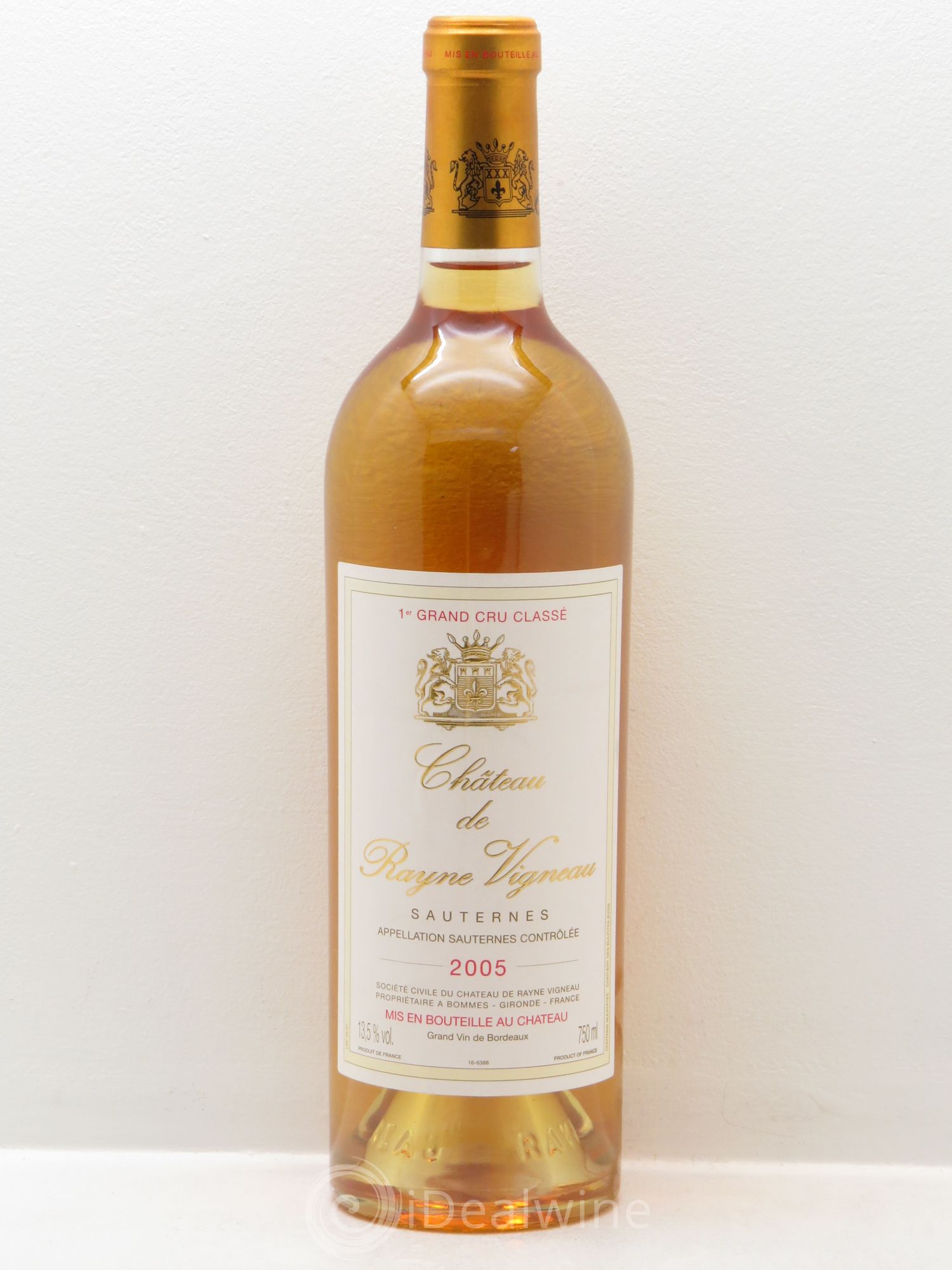 Château de Rayne Vigneau 1er Grand Cru Classé 2005 - Lotto di 1 bottiglia - 0
