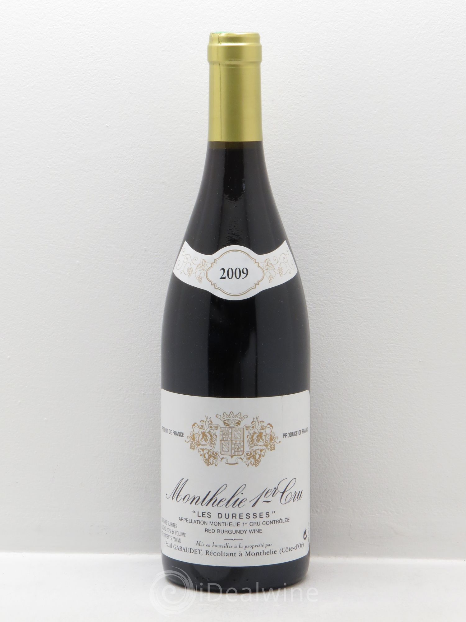 Monthélie 1er Cru Domaine Garaudet 2009 - Posten von 1 Flasche - 0