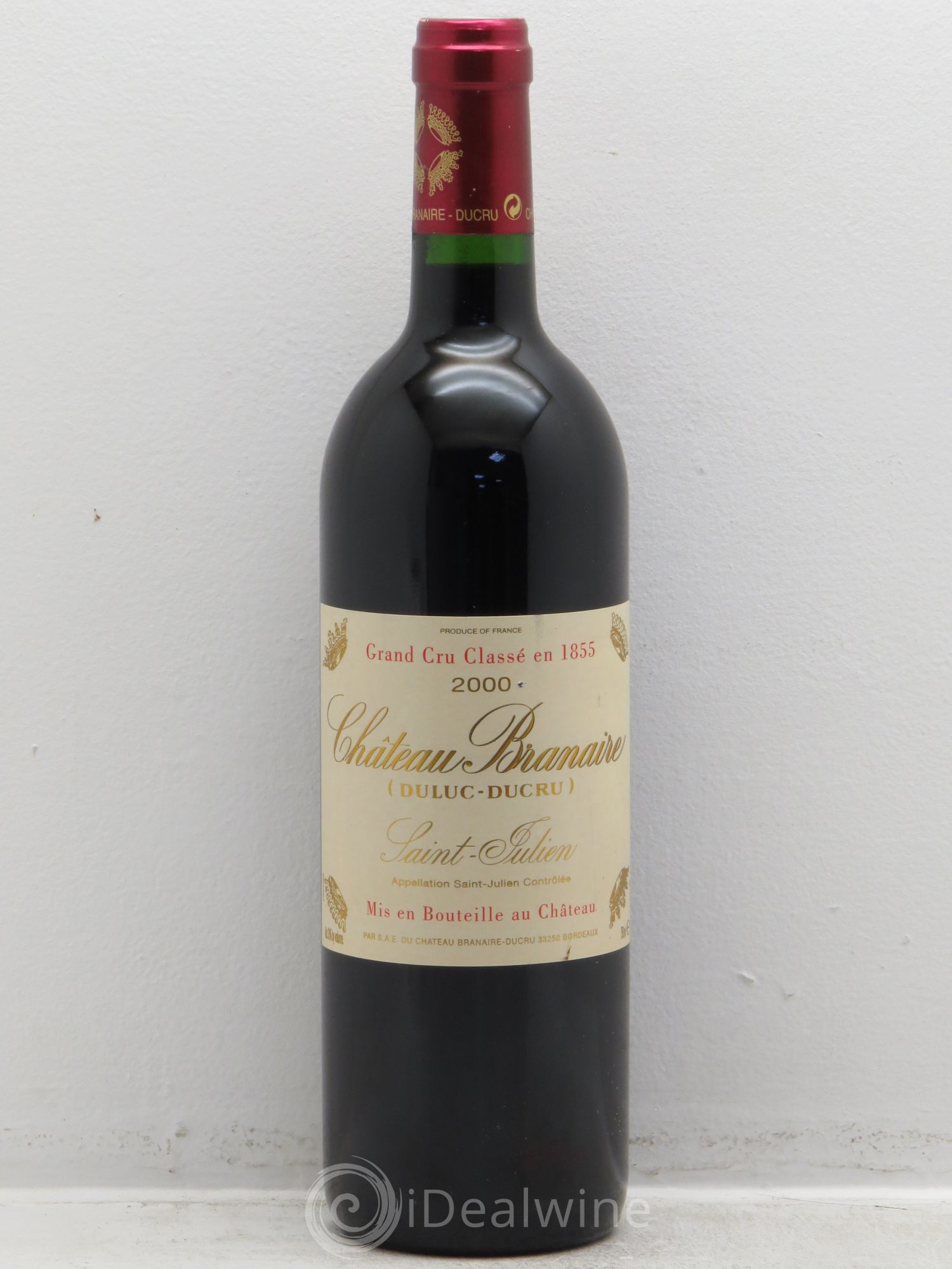 Château Branaire Ducru 4ème Grand Cru Classé 2000 - Lot de 1 bouteille - 0