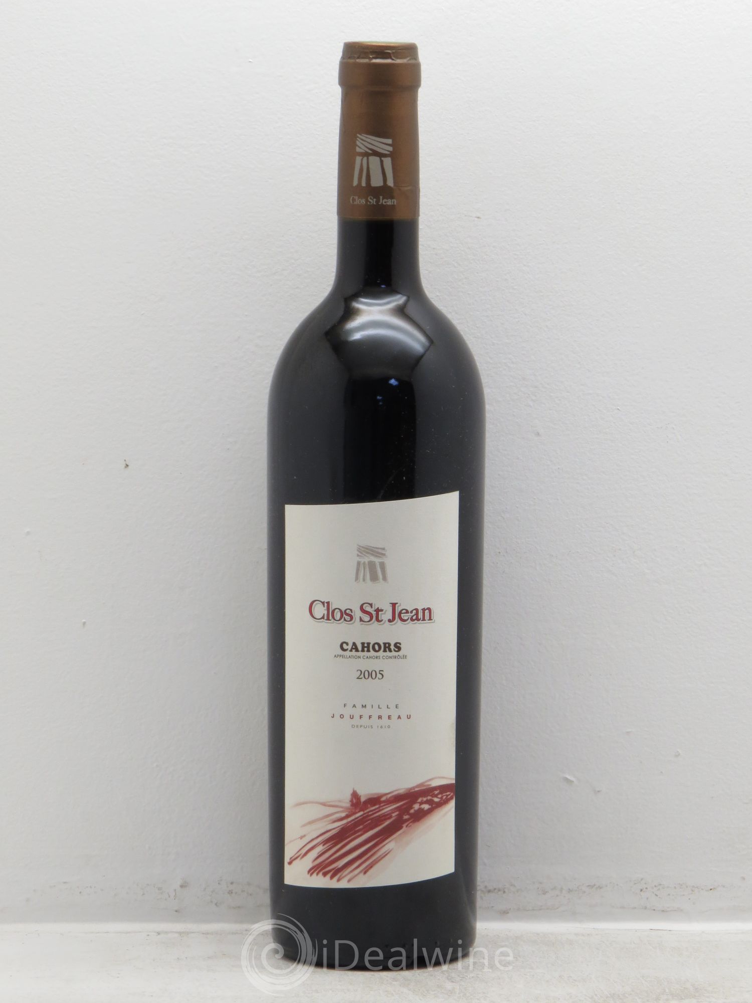 Cahors Clos saint jean Domaine Jouffreau Hermann 2005 - Posten von 1 Flasche - 0