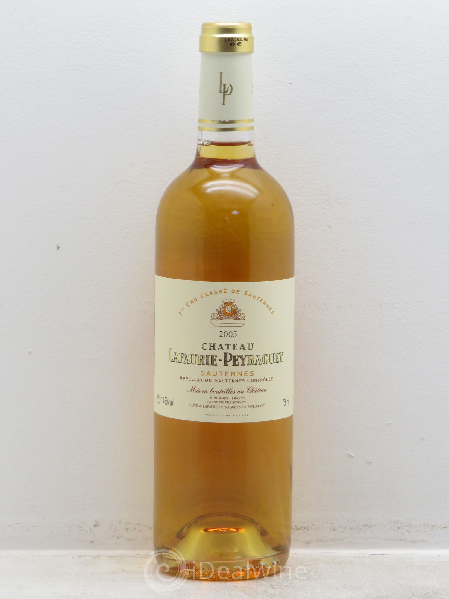 Château Lafaurie-Peyraguey 1er Grand Cru Classé (senza prezzo di riserva) 2005 - Lotto di 1 bottiglia - 0