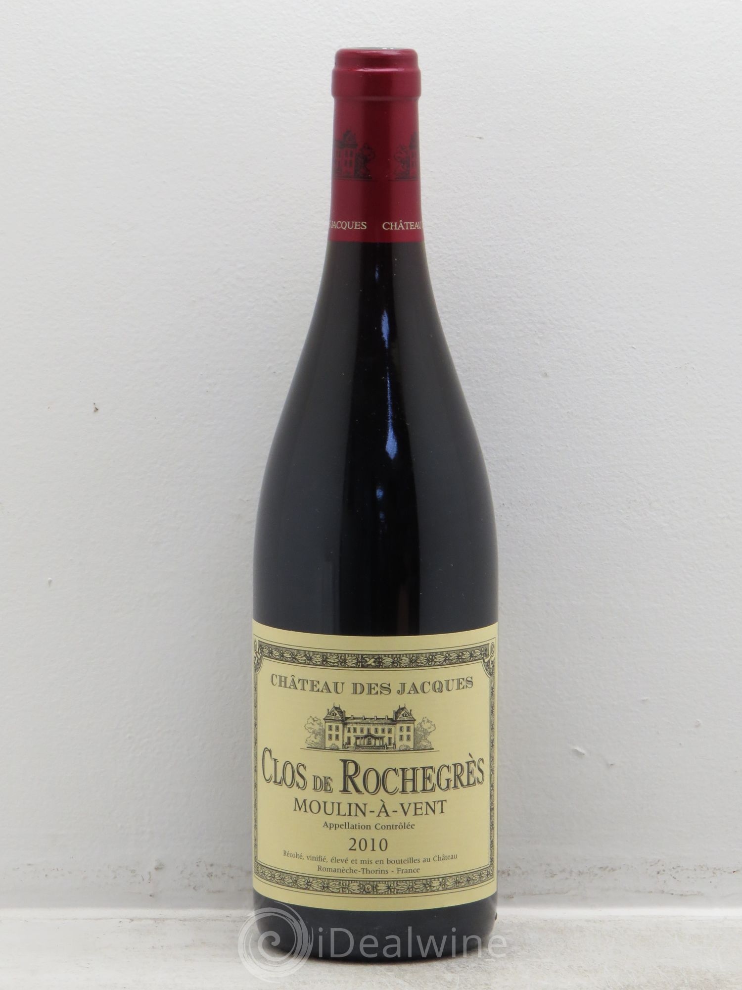 Moulin-à-Vent Clos de rochegrès Chateau des jacques 2010 - Lot de 1 bouteille - 0