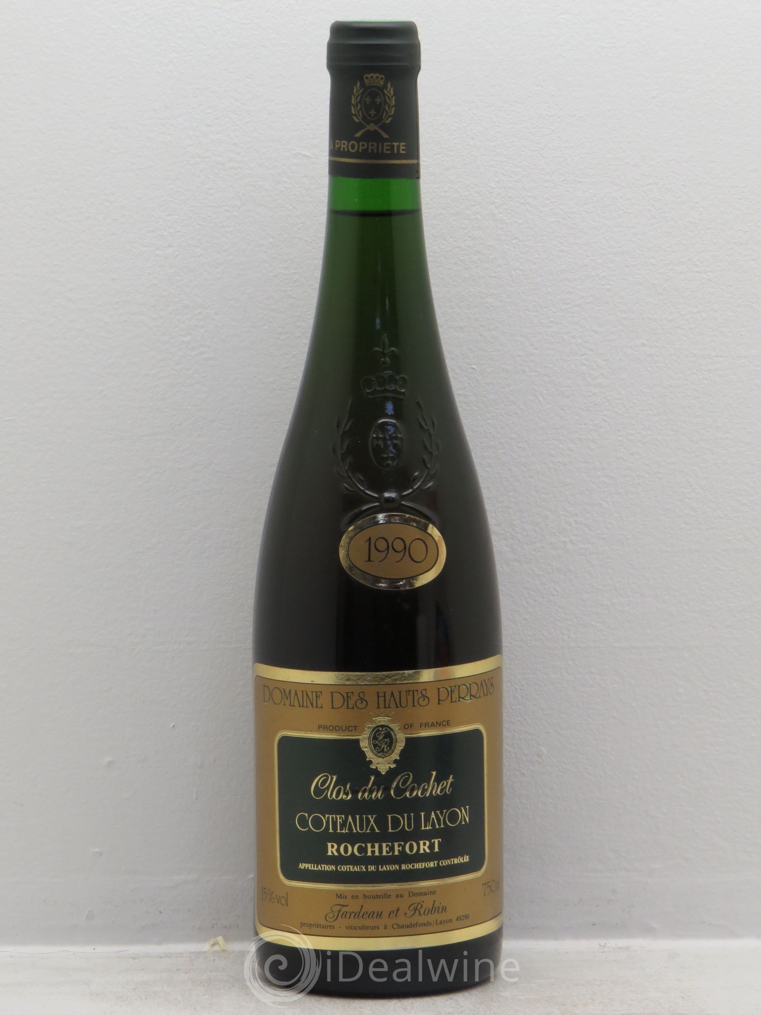 Coteaux du Layon Clos du Cochet domaine des Hauts Perrays (sans prix de réserve) 1990 - Posten von 1 Flasche - 0