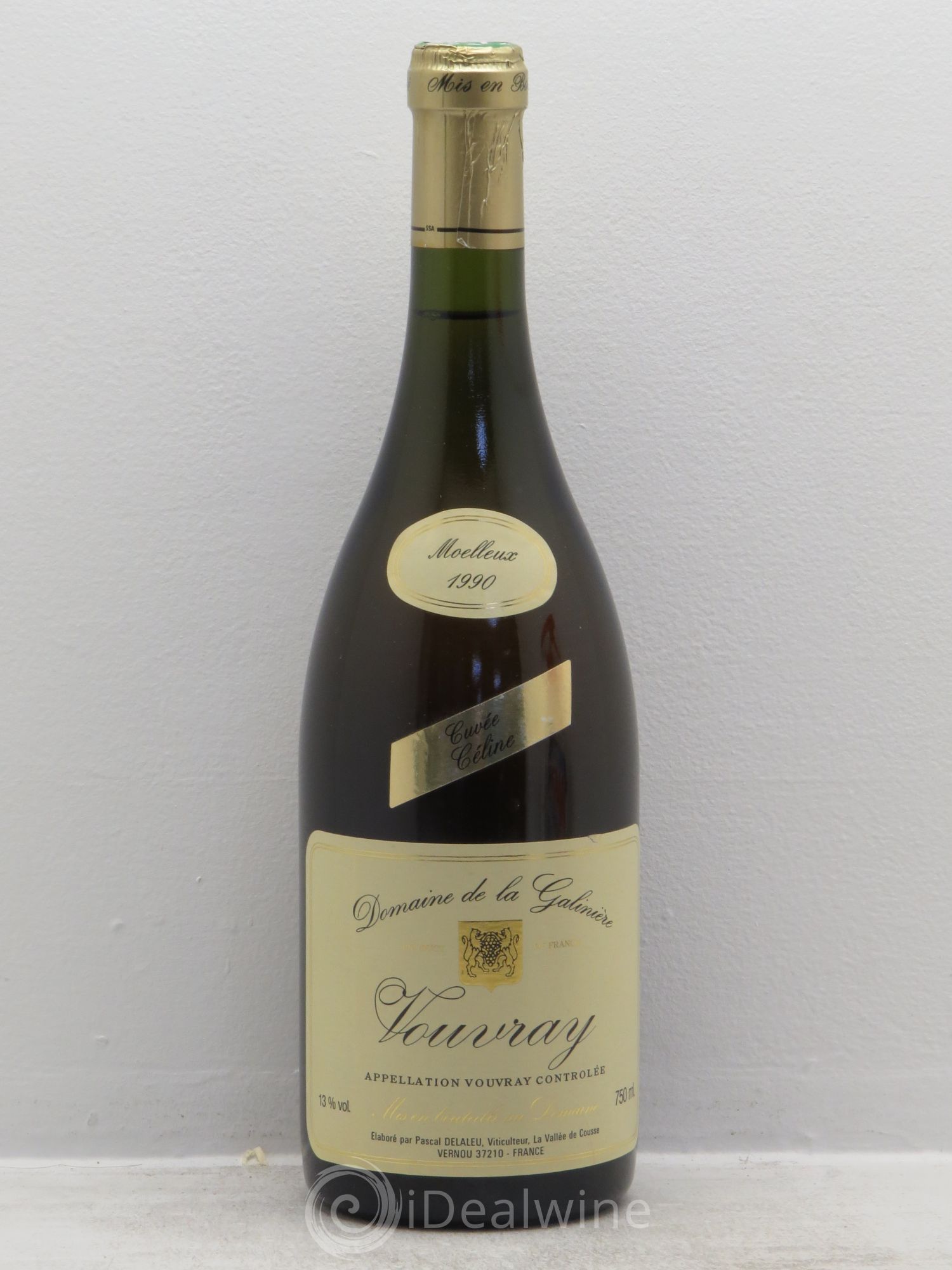 Vouvray Domaine de la Galinière cuvée Céline 1990 - Posten von 1 Flasche - 0