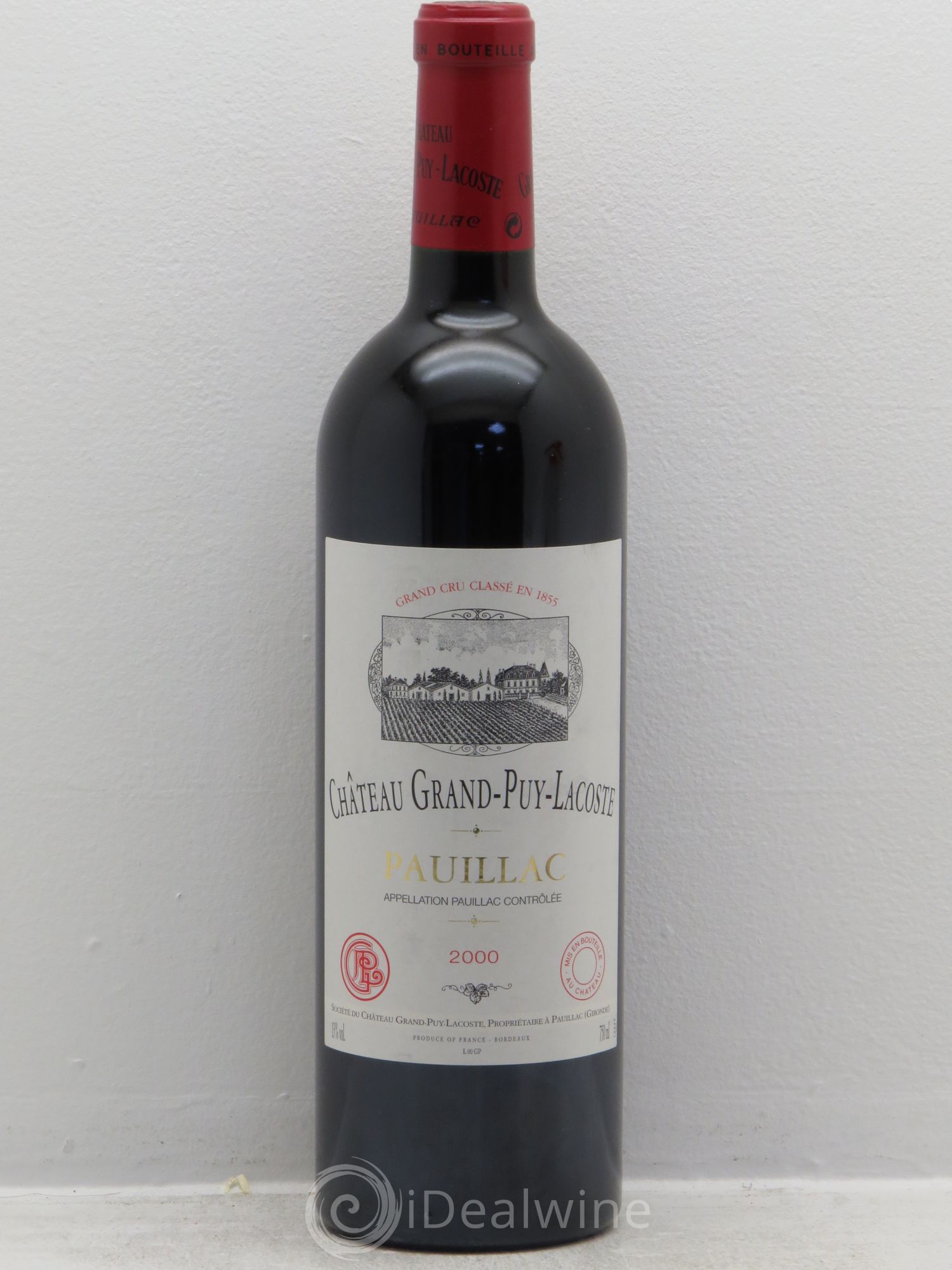 Château Grand Puy Lacoste 5ème Grand Cru Classé 2000 - Lot de 1 bouteille - 0