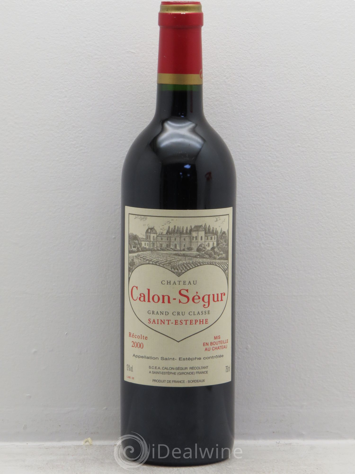 Château Calon Ségur 3ème Grand Cru Classé 2000 - Lot de 1 bouteille - 0