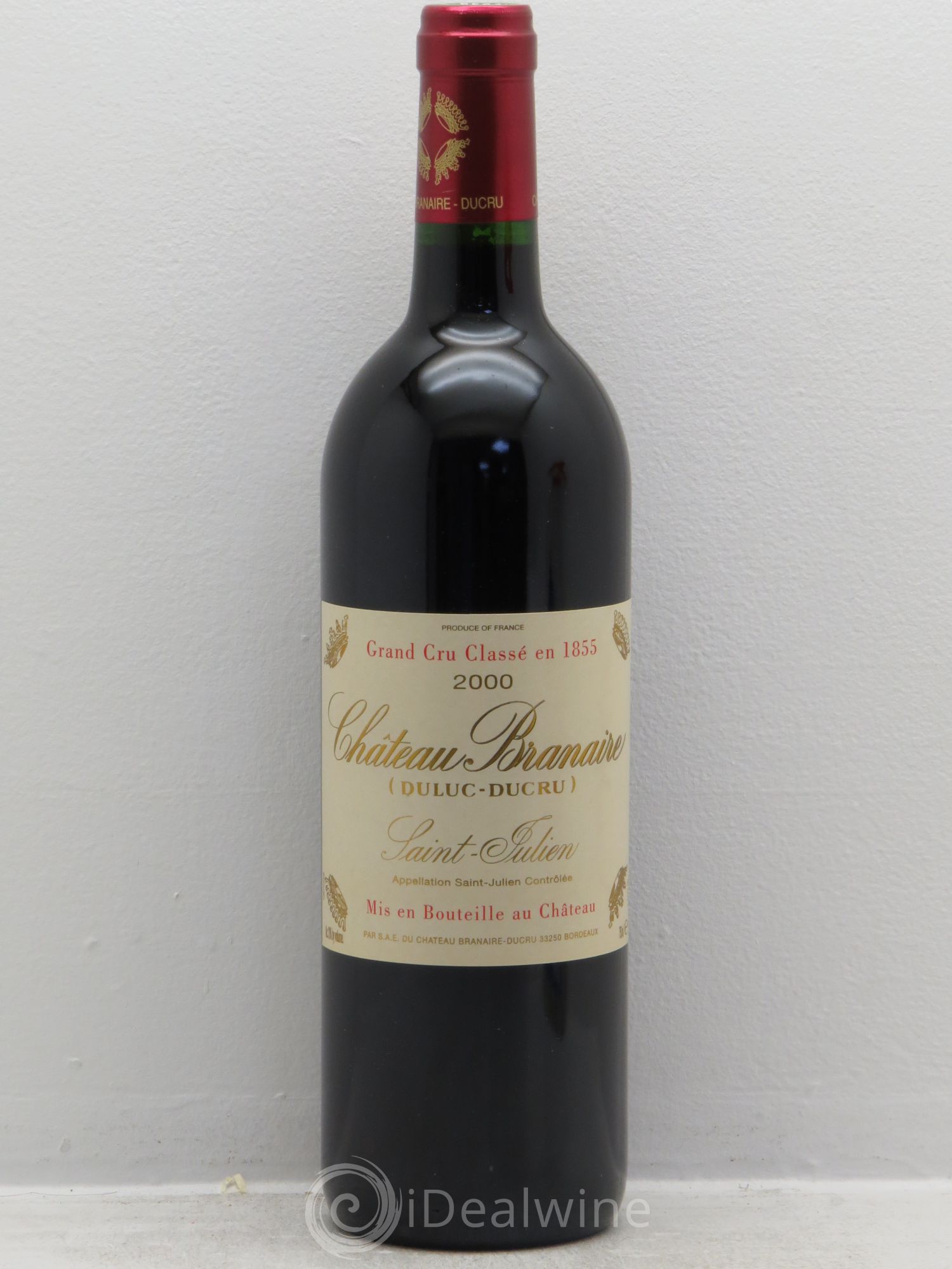 Château Branaire Ducru 4ème Grand Cru Classé 2000 - Lot de 1 bouteille - 0