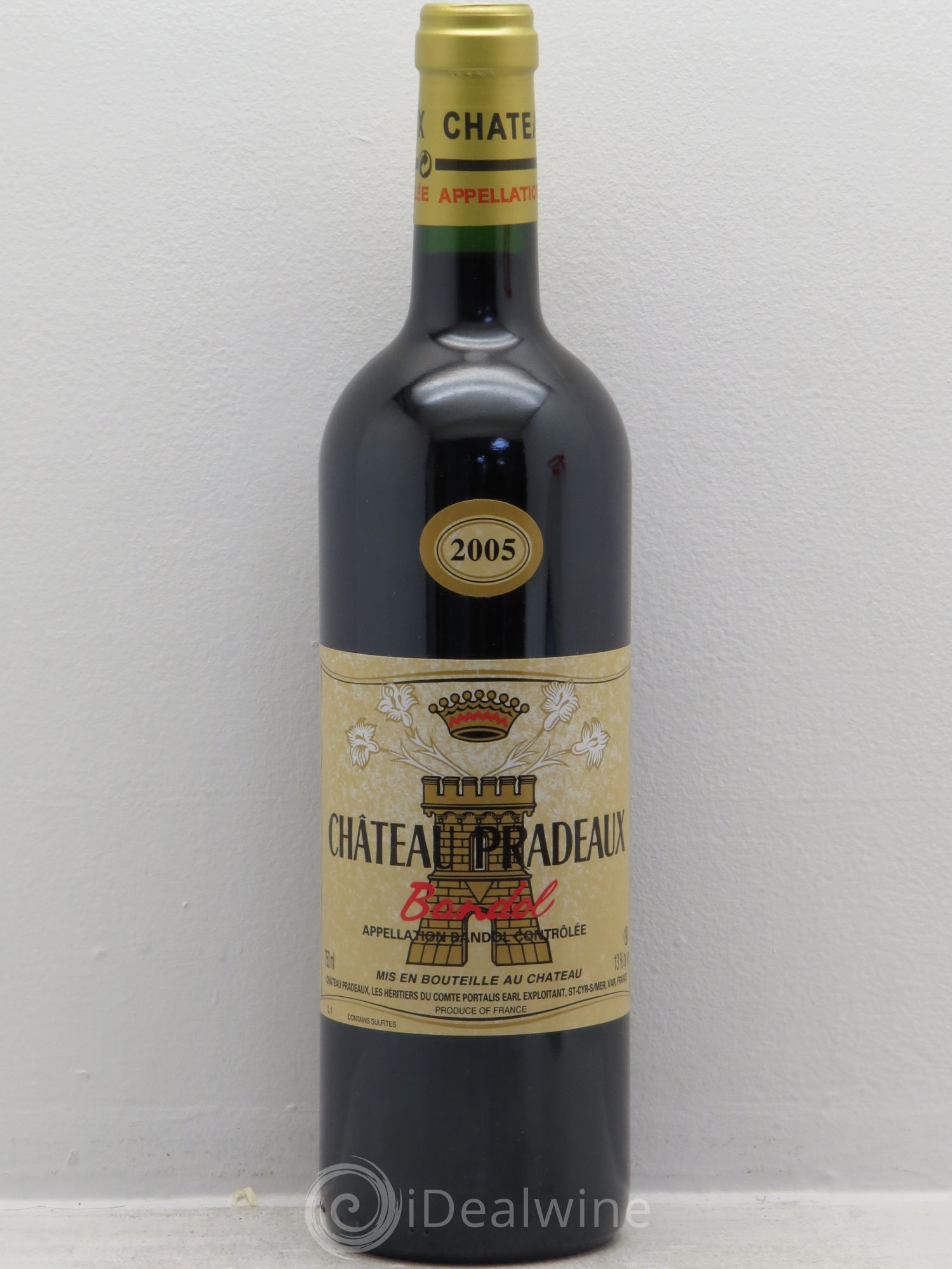 Bandol Château Pradeaux Famille Portalis 2005 - Lot de 1 bouteille - 0