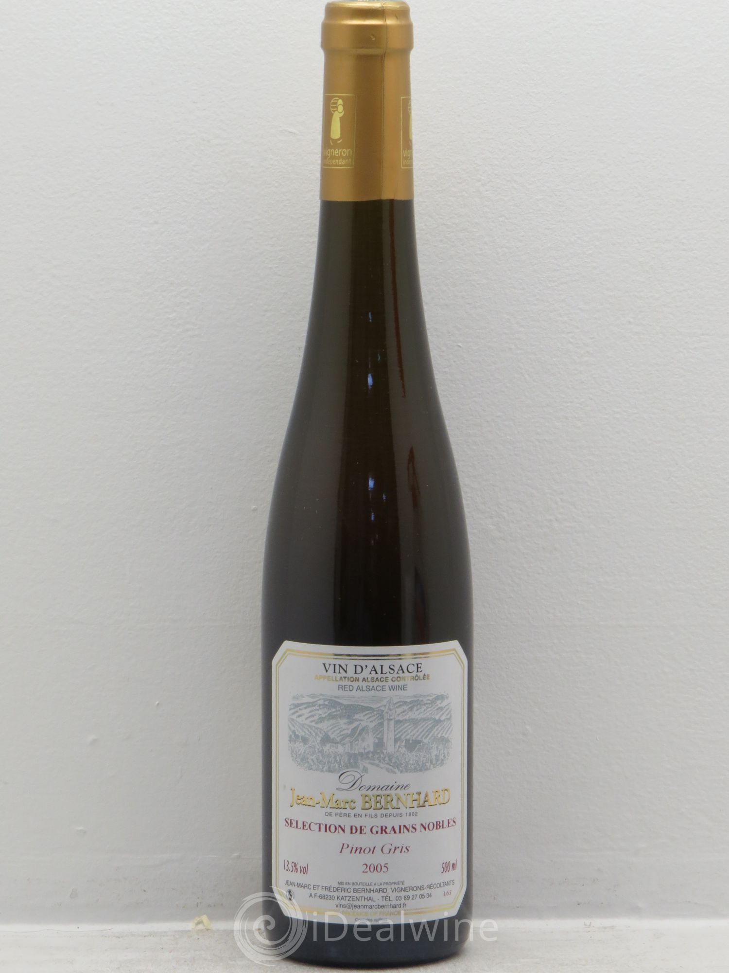 Pinot Gris (Tokay) Sélection de Grains Nobles Domaine Jean-Marc Bernhard selection grains nobles 50 cl 2005 - Lotto di 1 bottiglia - 0