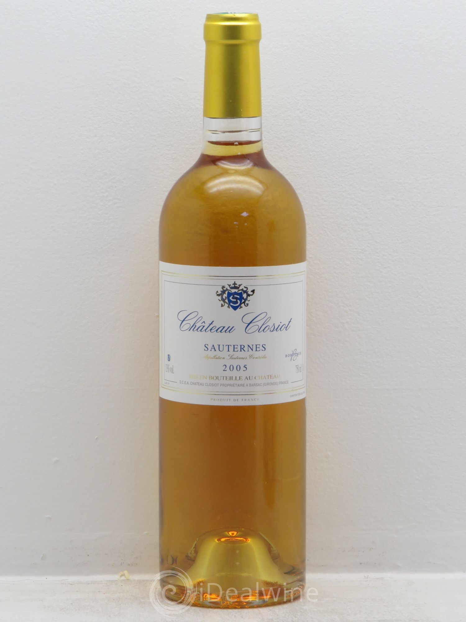 Sauternes Château Closiot (sans prix de réserve) 2005 - Posten von 1 Flasche - 0