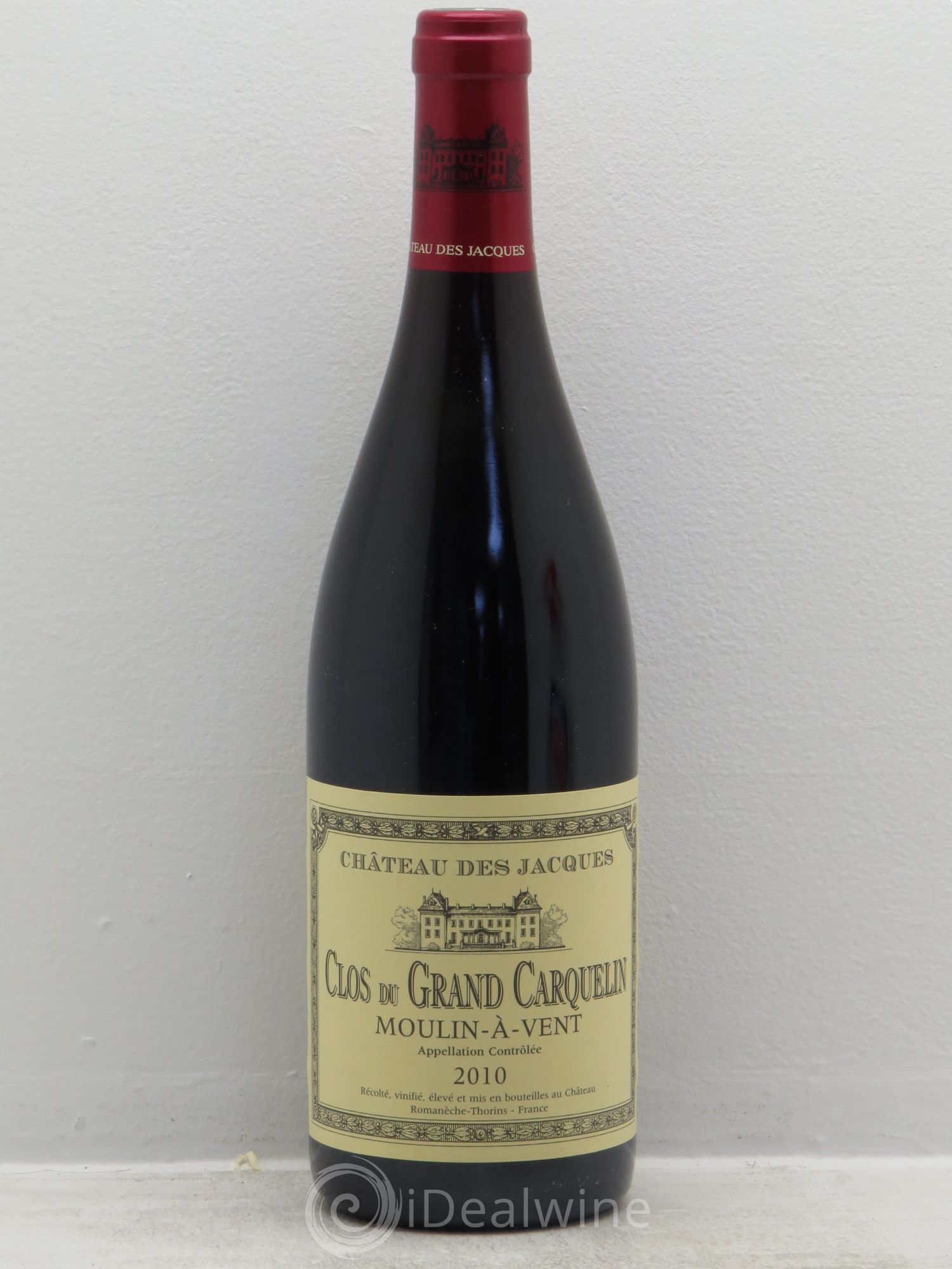 Moulin-à-Vent Clos du Grand Carquelin Château des Jacques 2010 - Lot de 1 bouteille - 0
