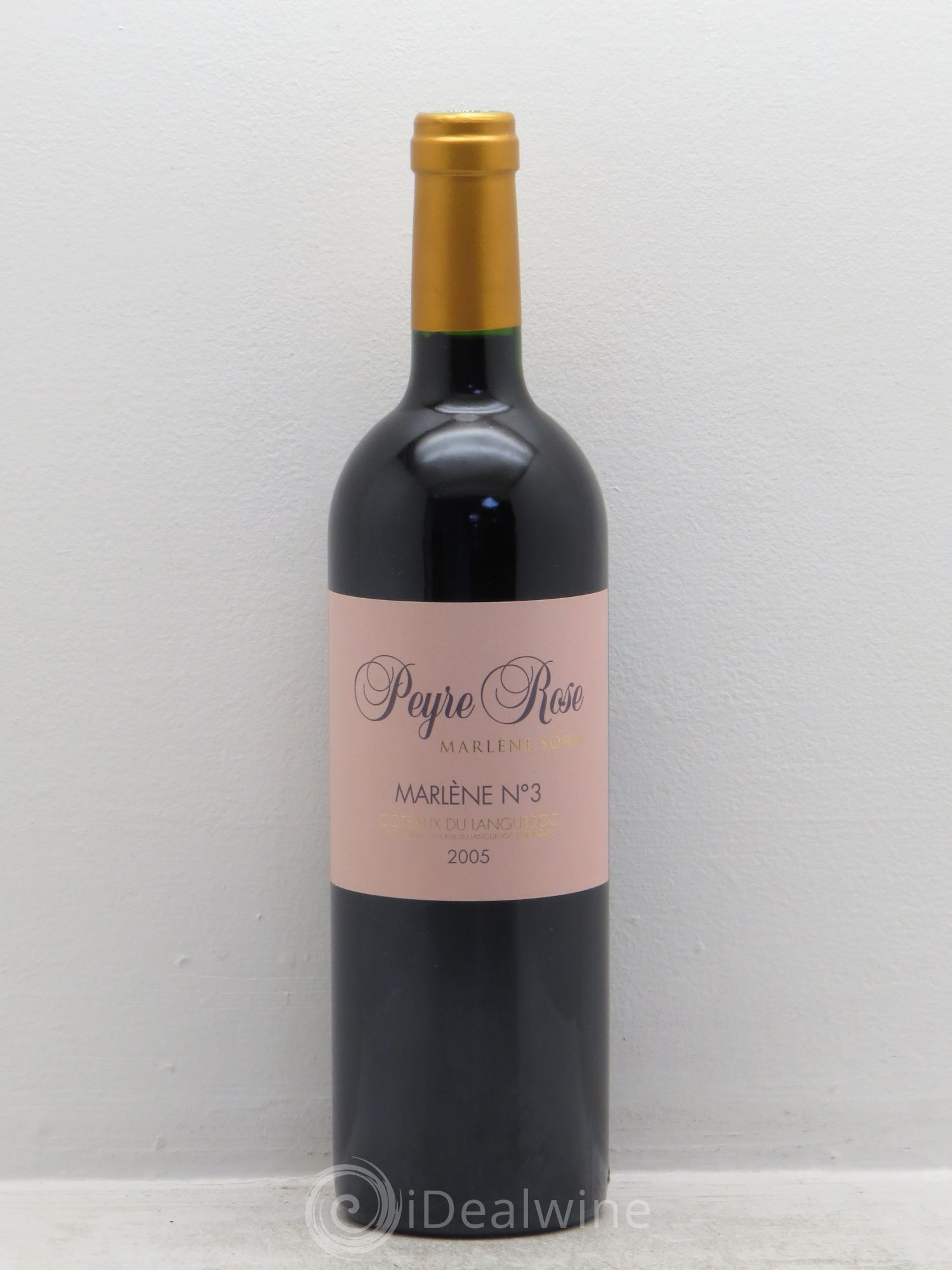 Vin de France (anciennement Coteaux du Languedoc) Peyre Rose Marlène n°3 Marlène Soria 2005 - Lot de 1 bouteille - 0