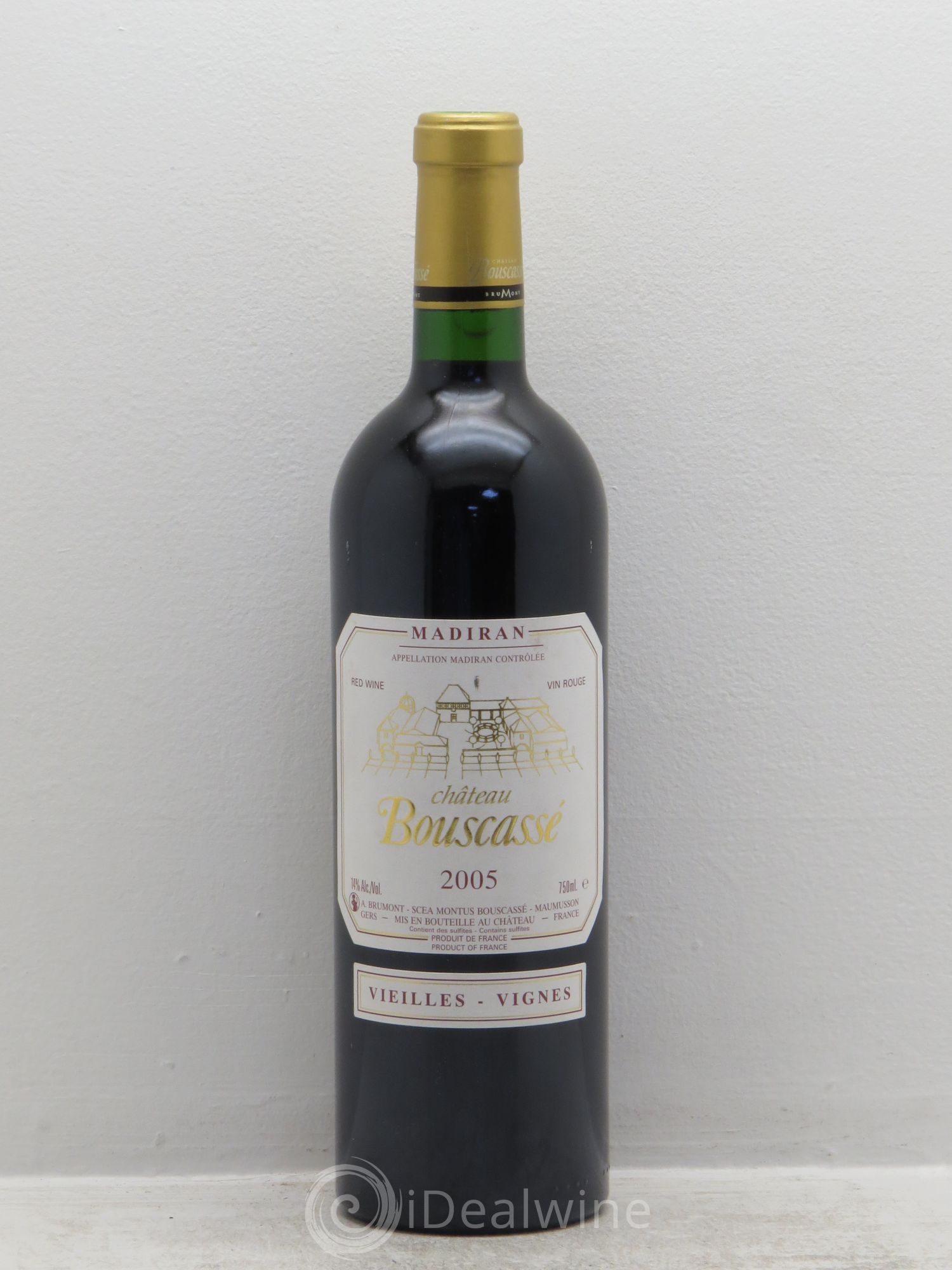 Madiran Vieilles Vignes Château Bouscassé - Alain Brumont 2005 - Lot de 1 bouteille - 0