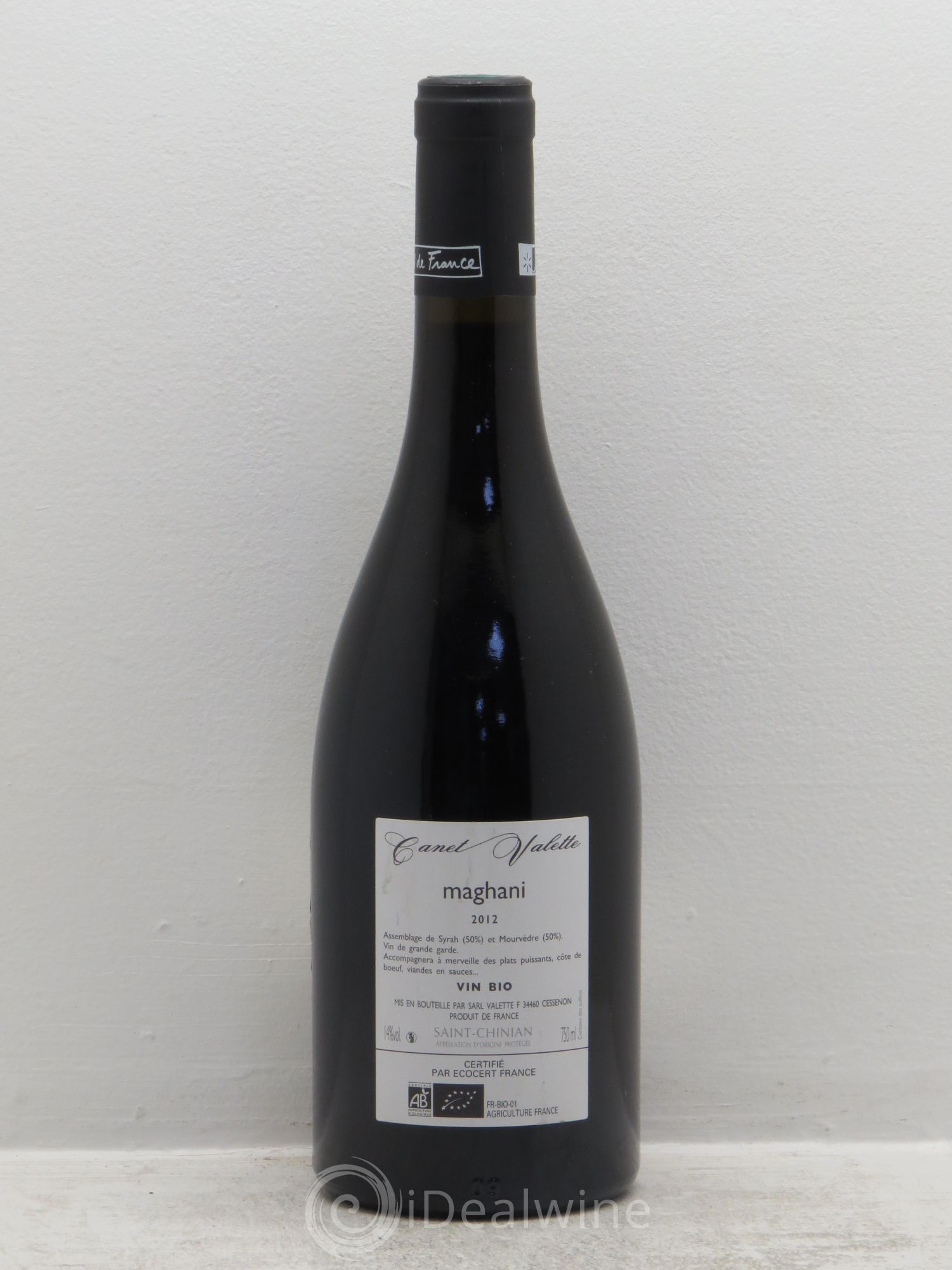 Saint-Chinian Maghani Canet-Valette (Domaine) 2012 - Lot de 1 bouteille - 1