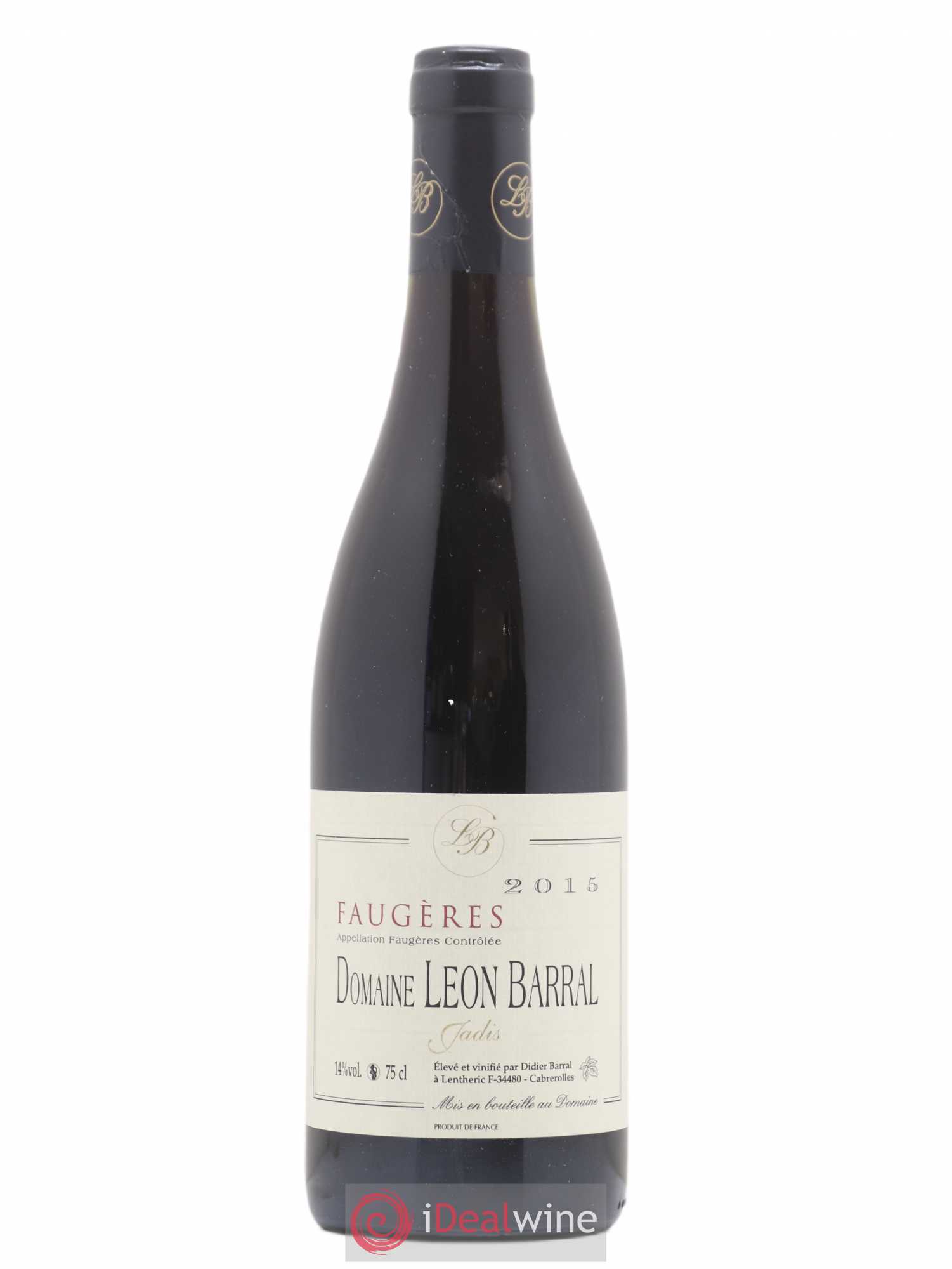 Faugères Jadis Domaine Léon Barral 2015 - Lot de 1 bouteille - 0