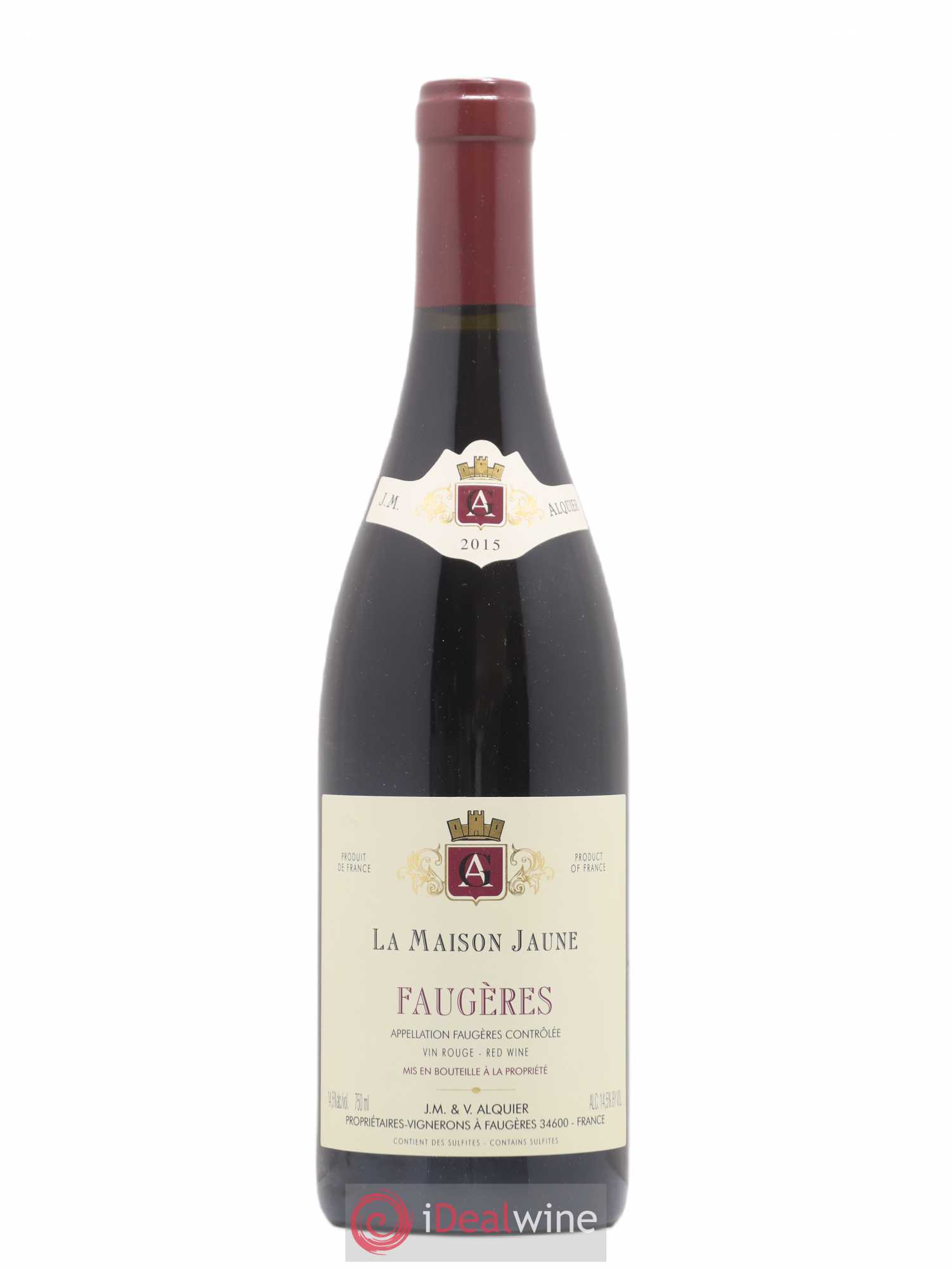 Faugères La Maison Jaune Jean-Michel Alquier 2015 - Lot de 1 bouteille - 0