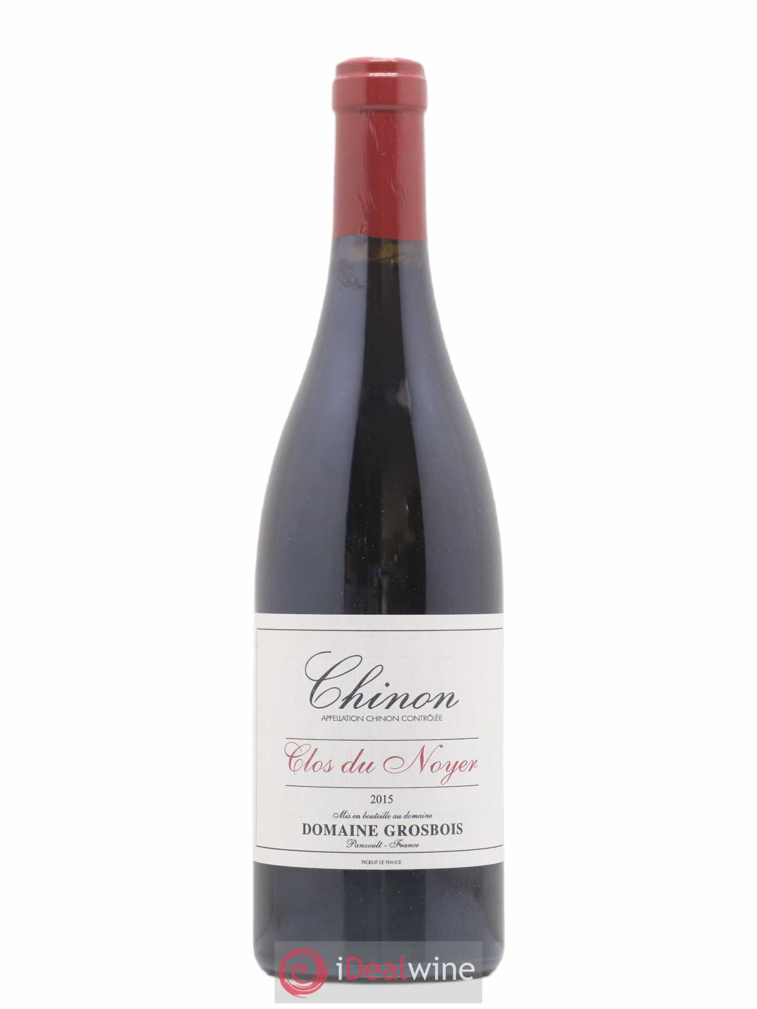 Chinon Clos du Noyer Domaine Grosbois 2015 - Lot de 1 bouteille - 0