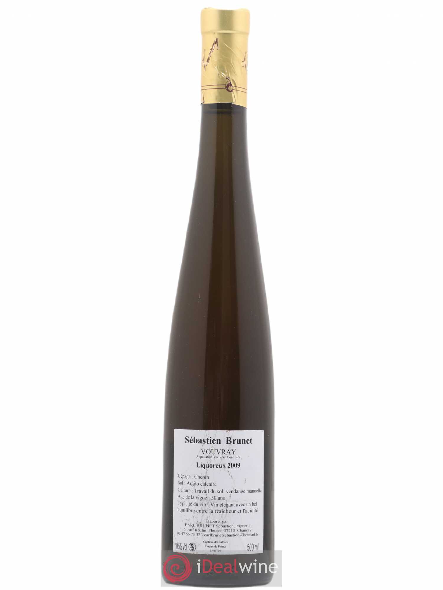 Vouvray La Folie Sébastien Brunet 1 ère Trie 50cl 2009 - Lotto di 1 bottiglia - 1