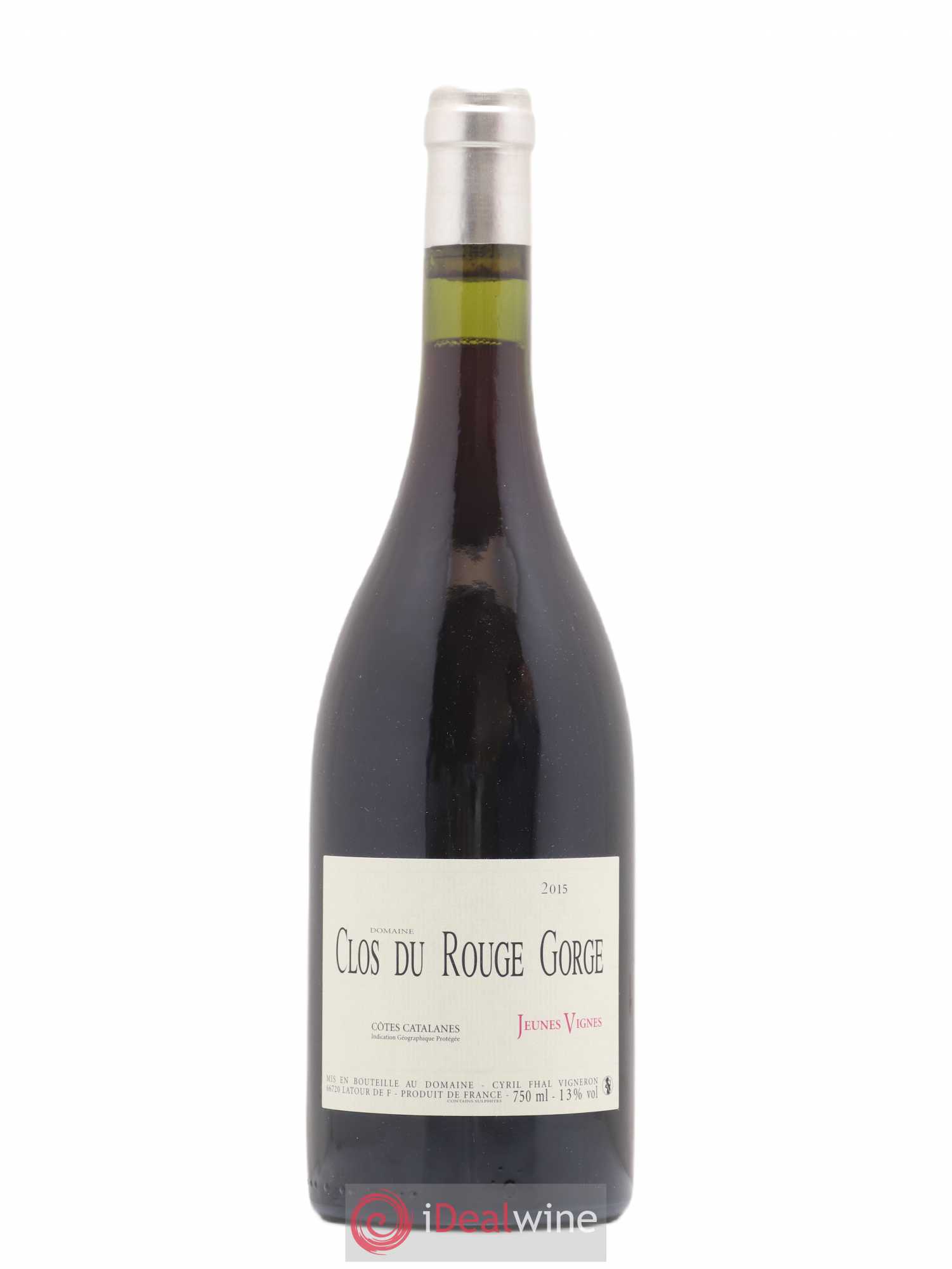 Côtes Catalanes (VDP des Côtes Catalanes) Clos du Rouge Gorge Jeunes Vignes Cyril Fhal 2015 - Lot de 1 bouteille - 0