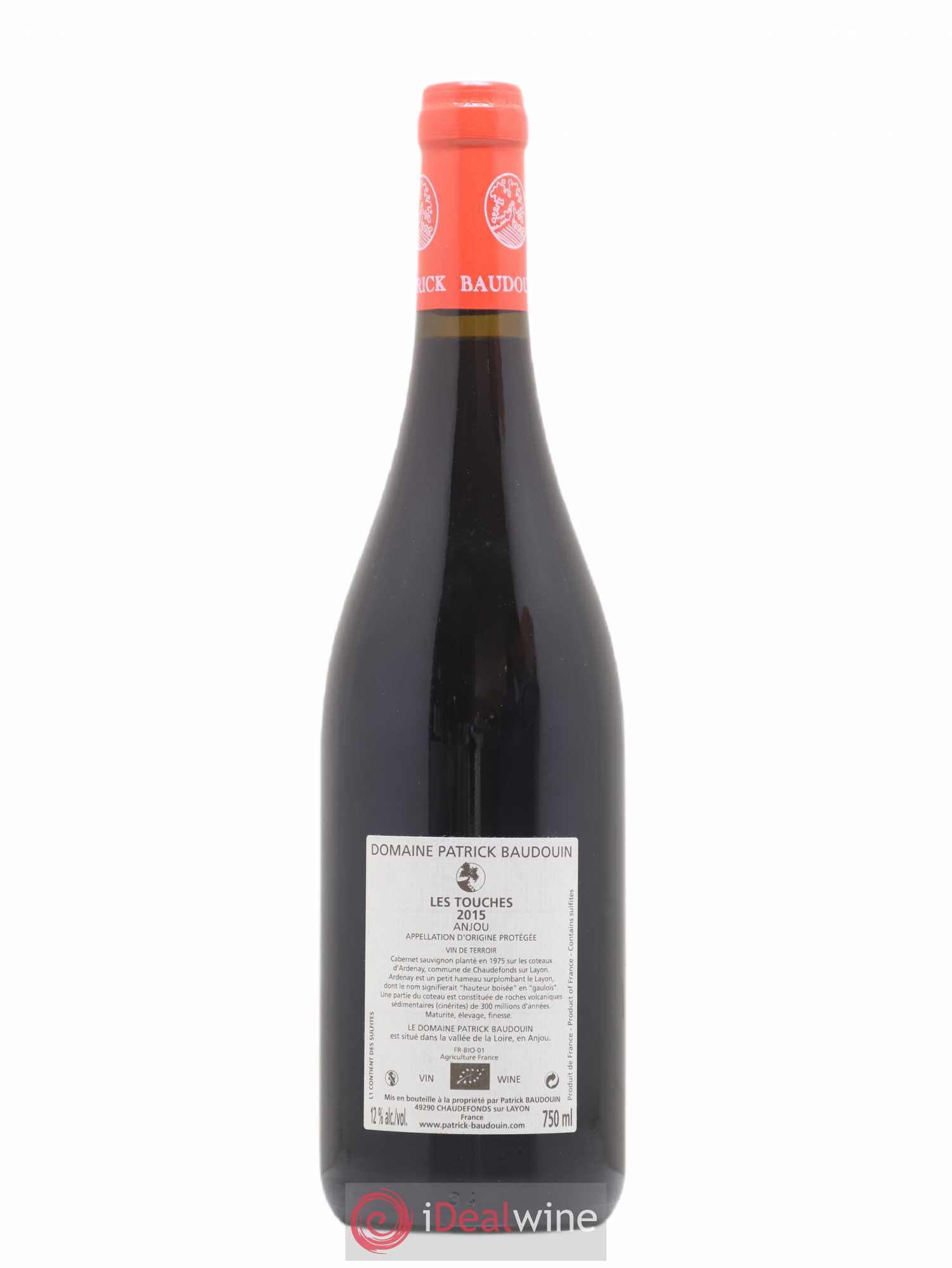 Anjou Les Touches Patrick Baudouin 2015 - Lot de 1 bouteille - 1