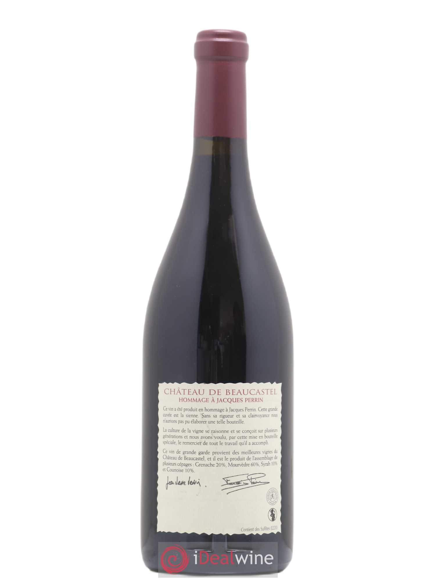 Châteauneuf-du-Pape Château de Beaucastel Hommage à Jacques Perrin Famille Perrin 2005 - Posten von 1 Flasche - 1