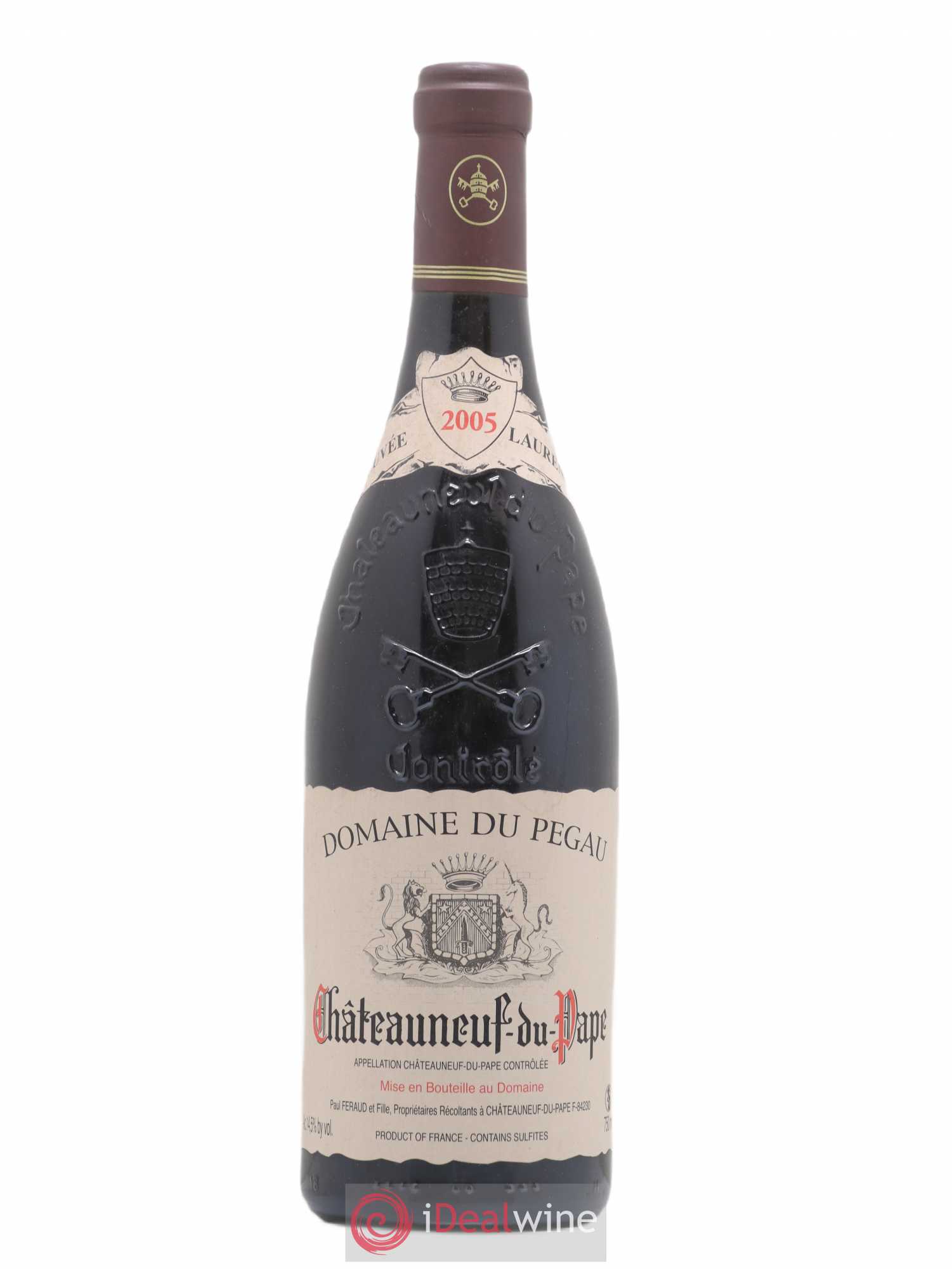 Châteauneuf-du-Pape Domaine du Pégau Cuvée Laurence Paul et Laurence Féraud 2005 - Lot de 1 bouteille - 0