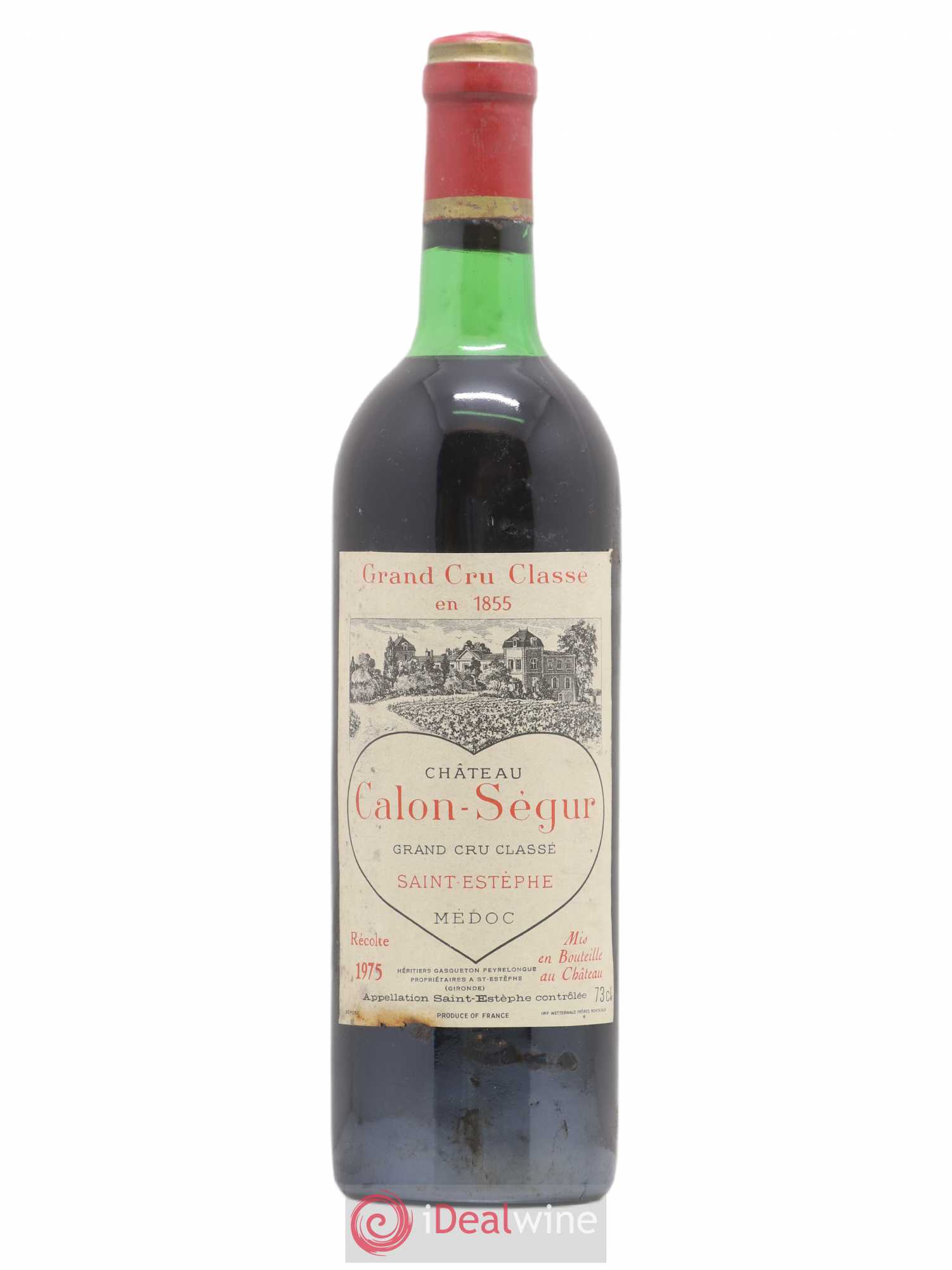 Château Calon Ségur 3ème Grand Cru Classé 1975 - Lot de 1 bouteille - 0