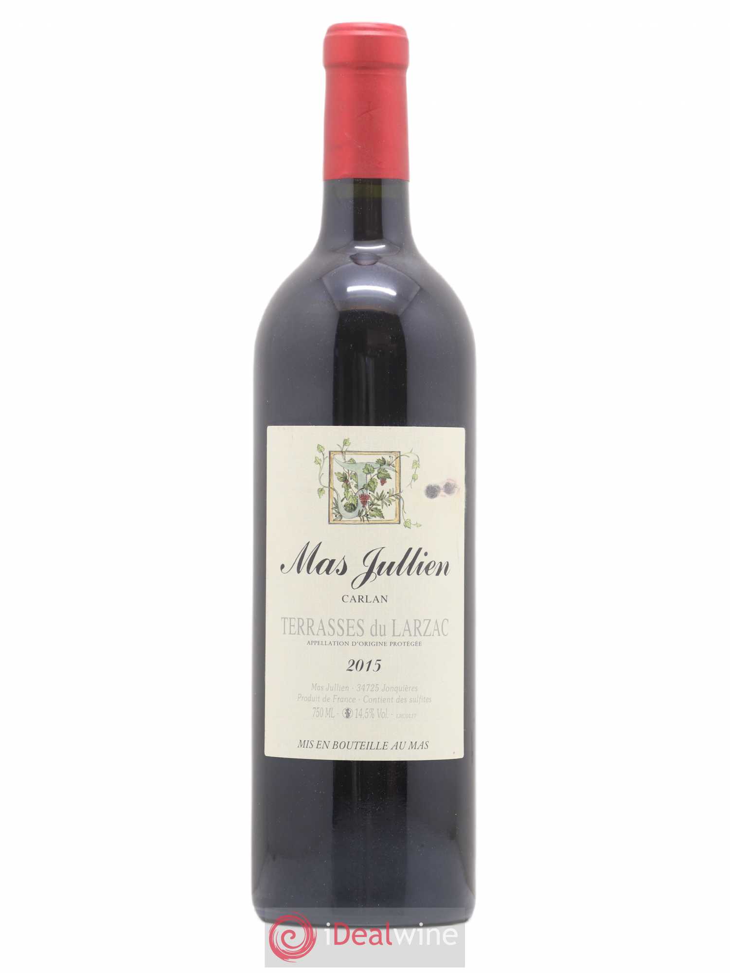 Terrasses du Larzac Mas Jullien Carlan Olivier Jullien 2015 - Lot de 1 bouteille - 0