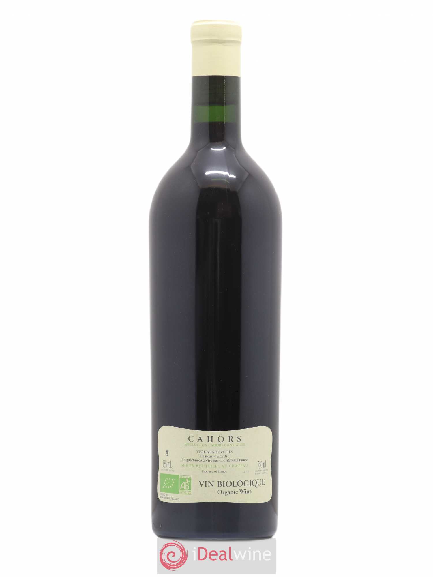 Cahors Château du Cèdre Cuvée Le Cèdre Pascal et Jean-Marc Verhaeghe 2015 - Posten von 1 Flasche - 1