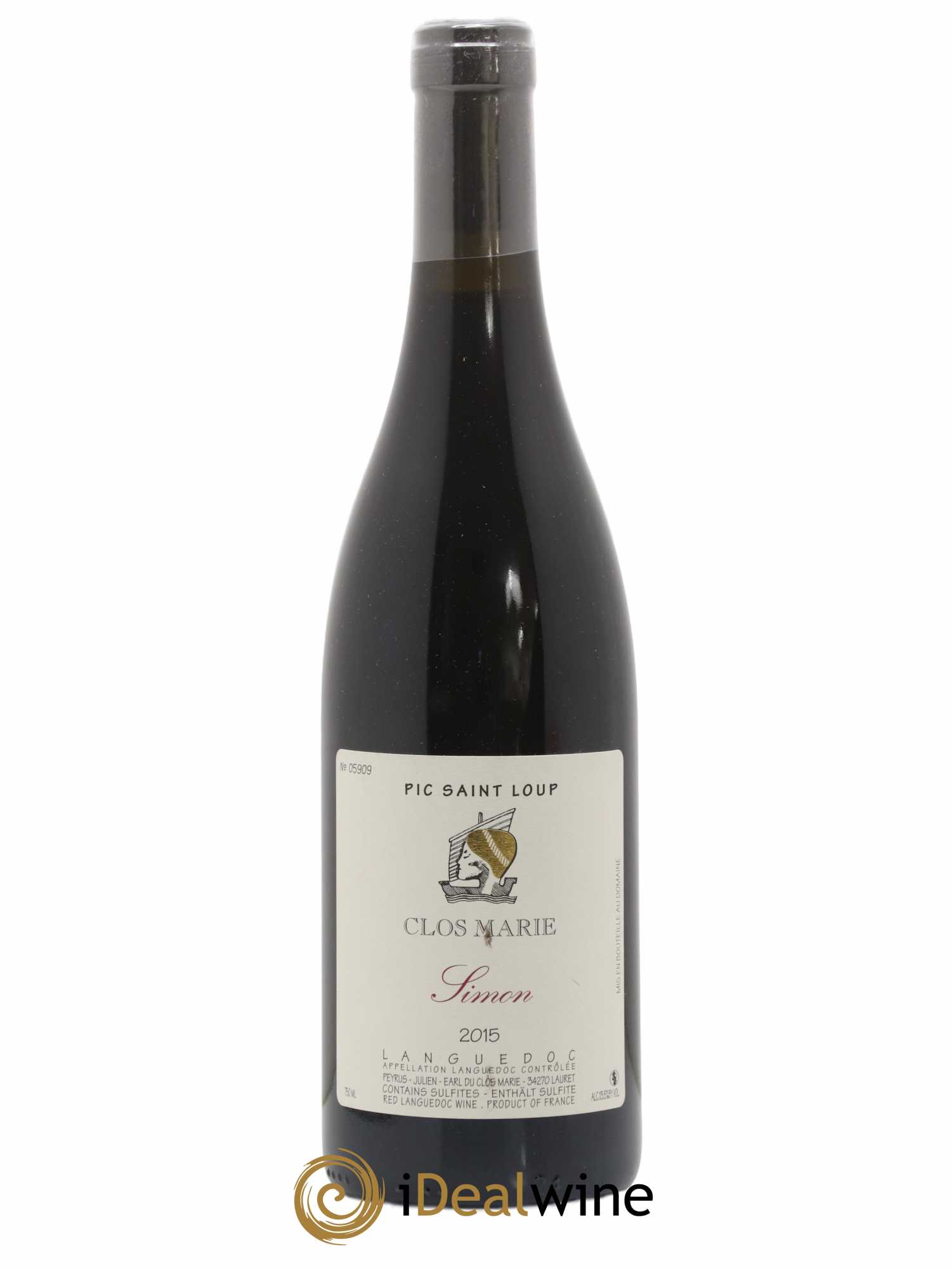 Pic Saint-Loup Clos Marie Cuvée Simon Christophe Peyrus et Françoise Julien 2015 - Lot de 1 bouteille - 0