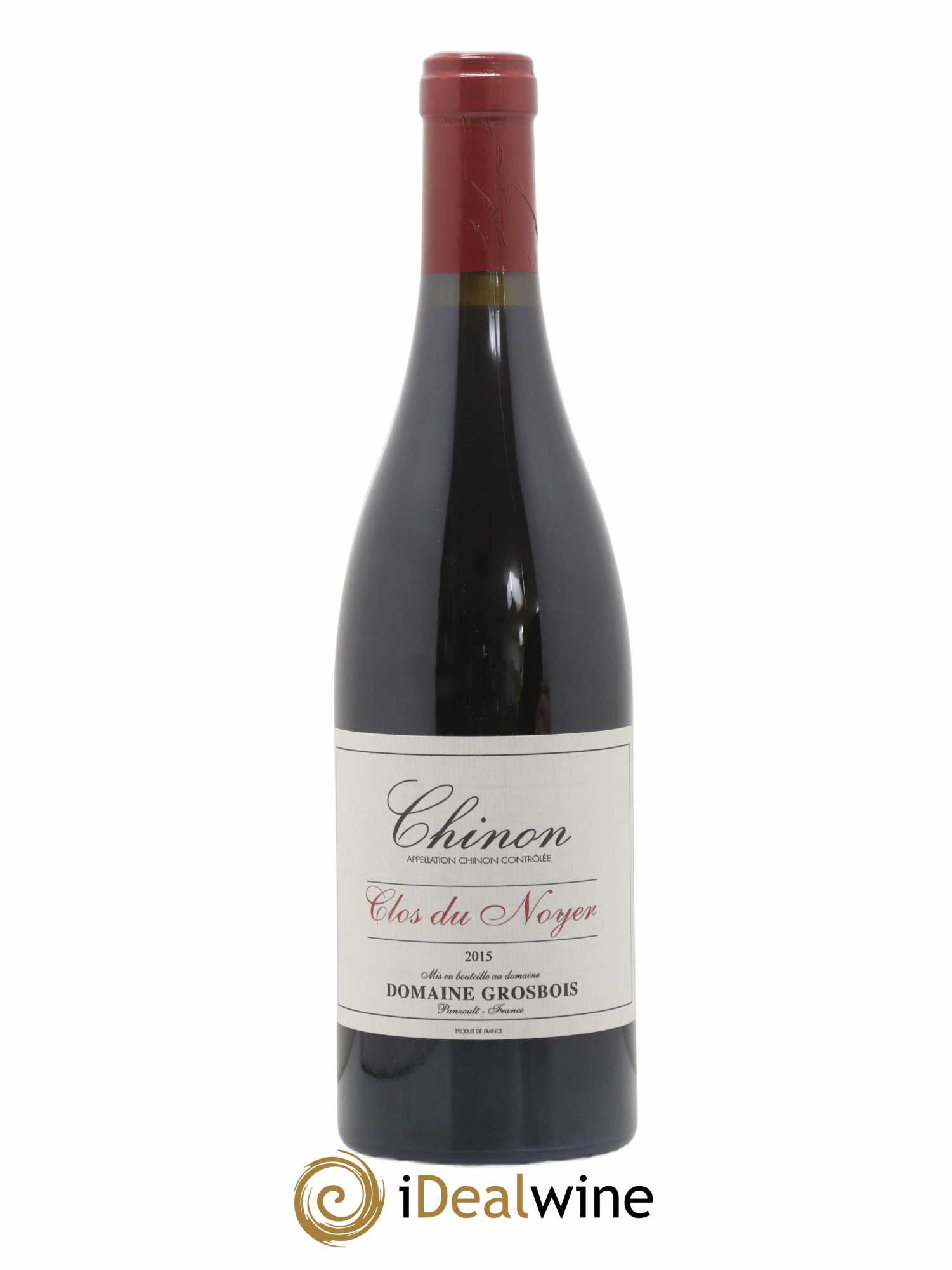 Chinon Clos du Noyer Domaine Grosbois 2015 - Lot de 1 bouteille - 0