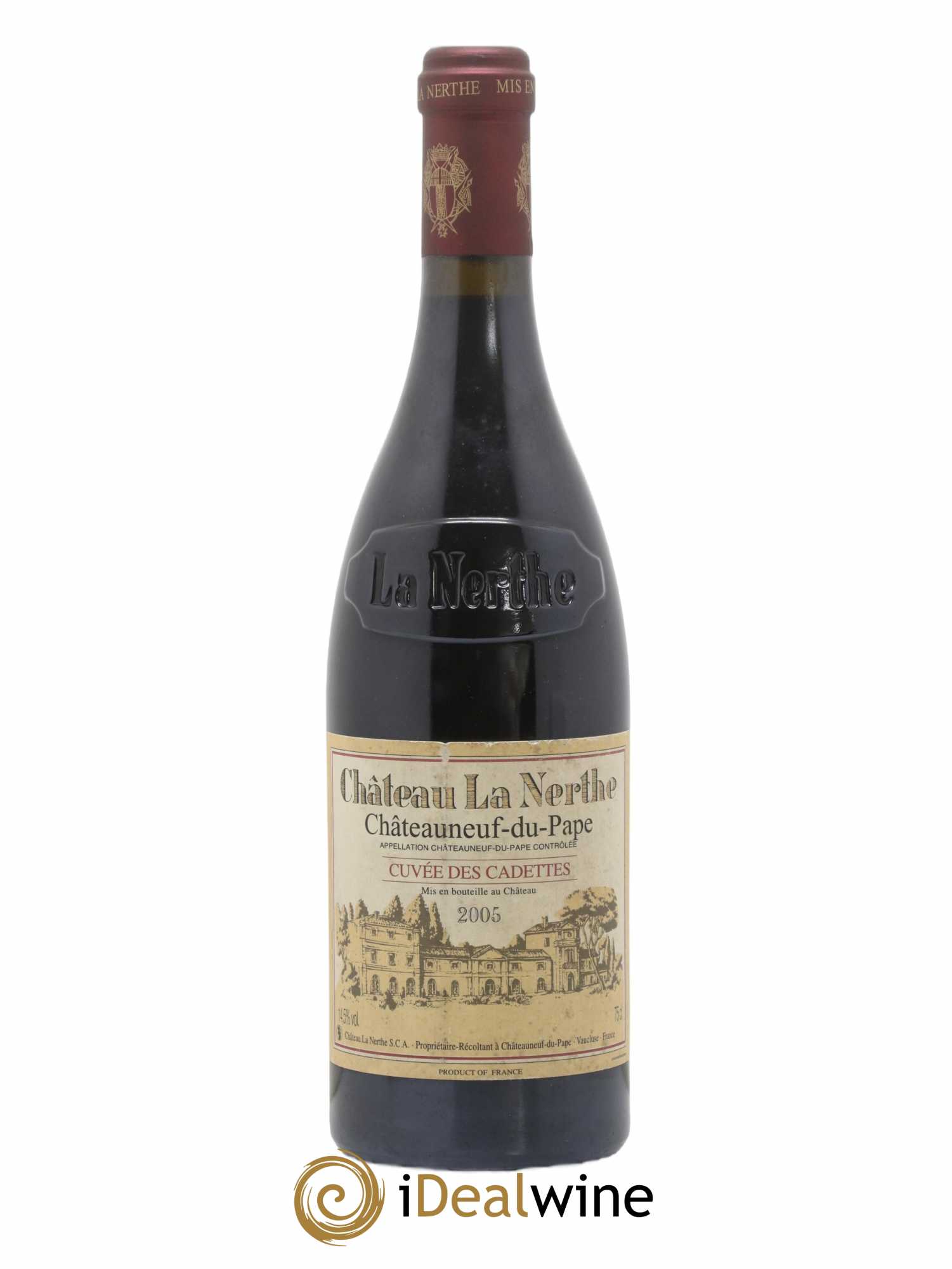 Châteauneuf-du-Pape Château La Nerthe Cuvée des Cadettes Famille Richard 2005 - Lot de 1 bouteille - 0