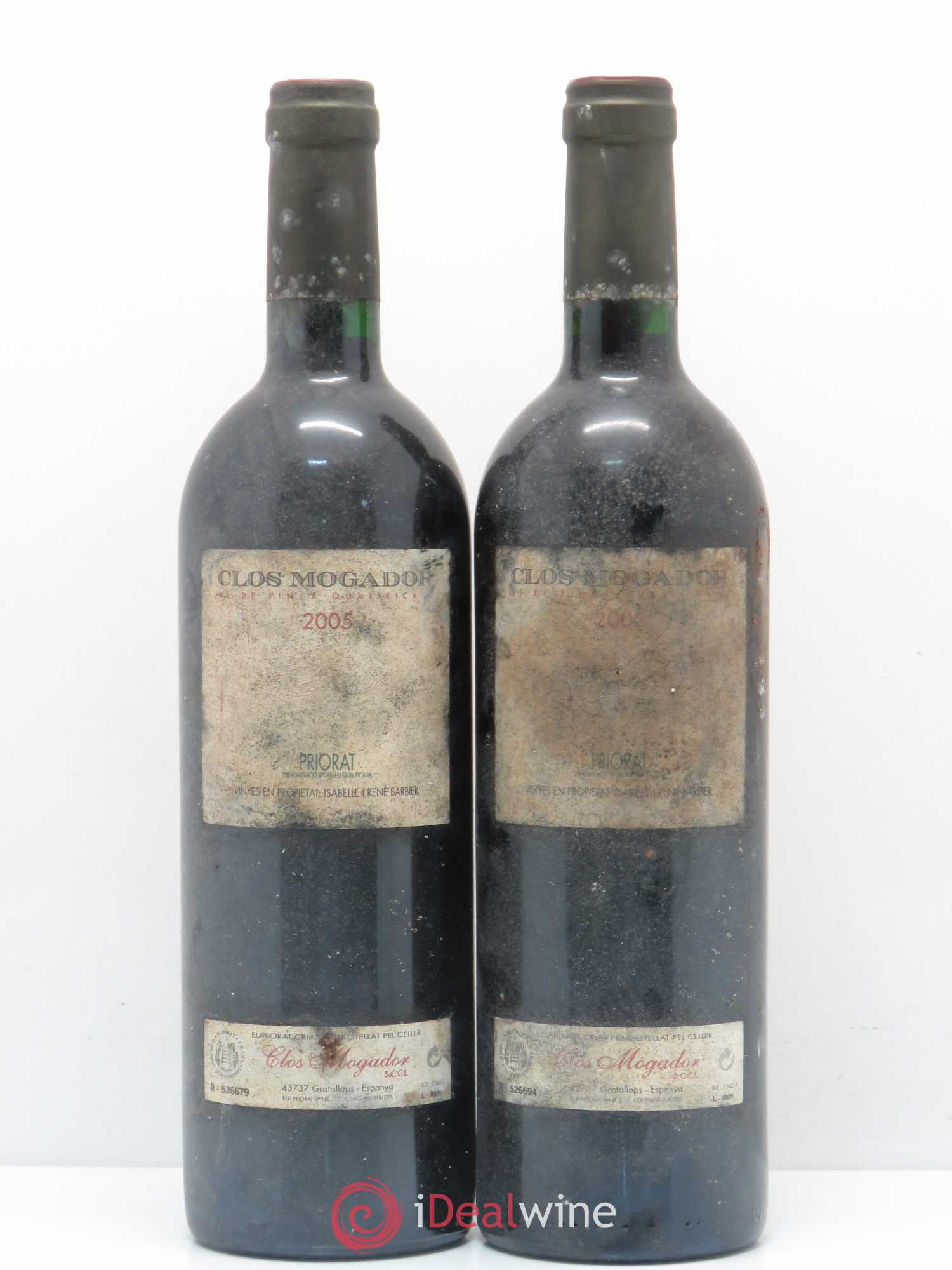 Priorat Clos Mogador DOCA René Barbier (sans prix de réserve) 2005 - Lot de 2 bouteilles - 0