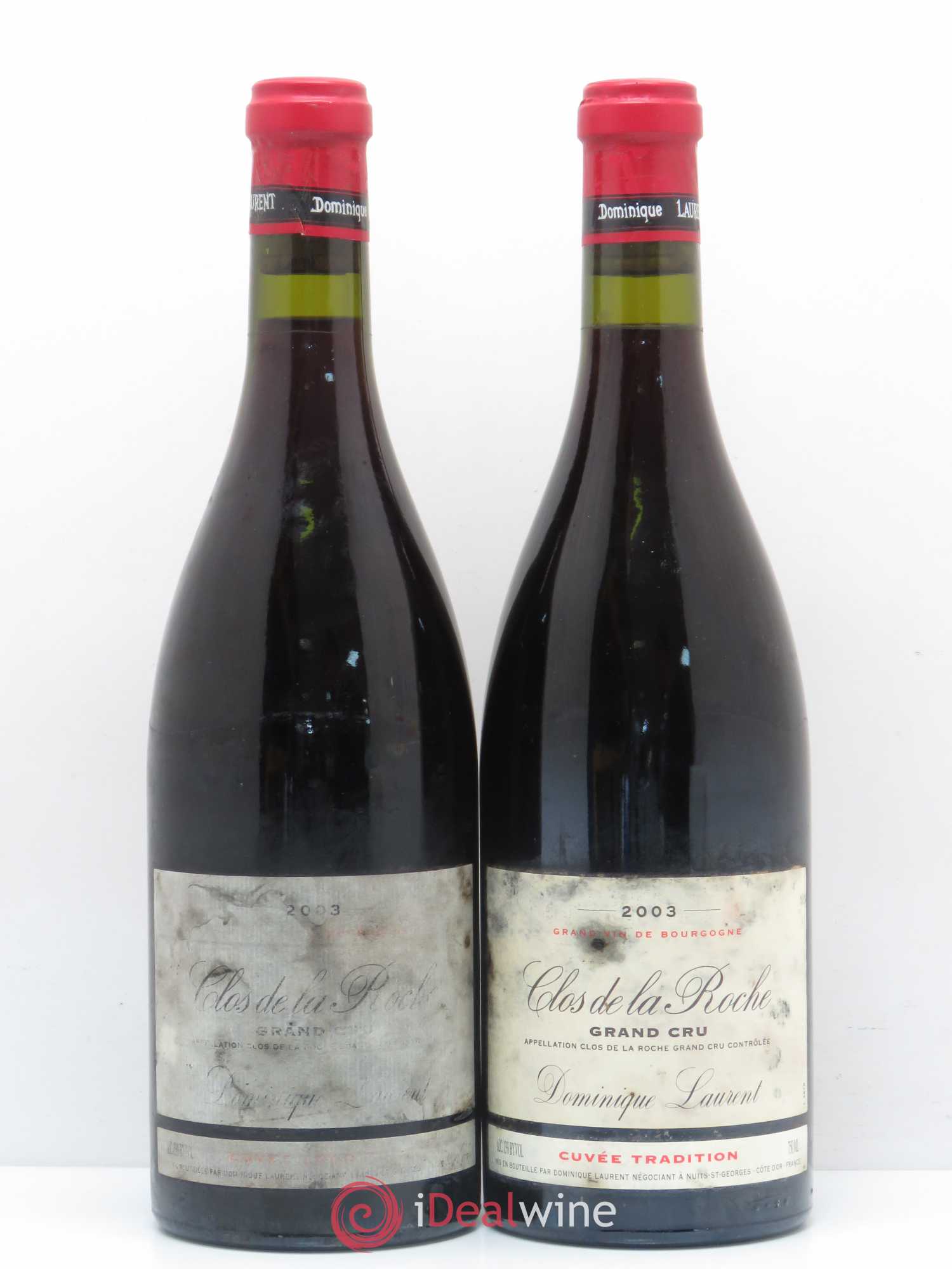 Clos de la Roche Grand Cru Tradition Dominique Laurent 2003 - Posten von 2 Flaschen - 0